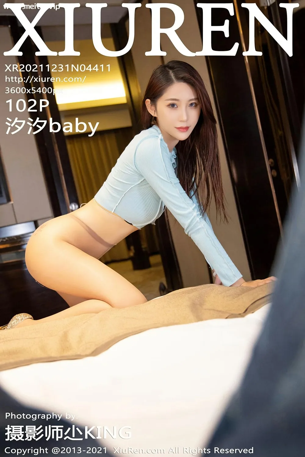 [XiuRen秀人网] 2021.12.31 No.4411 汐汐baby 黑色内衣搭配原色丝袜 性感写真 [102+1P]-美腿之家