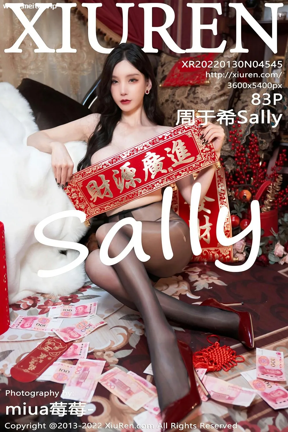[XiuRen秀人网] 2022.01.30 No.4545 周于希Sally 性感红色礼裙 新年主题 [83+1P]-美腿之家
