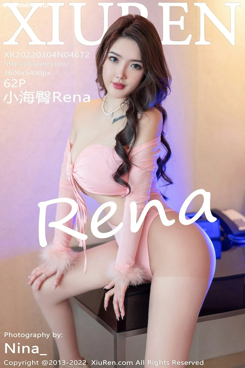 [XiuRen秀人网] 2022.03.04 No.4672 小海臀Rena 浑圆美臀 性感写真 [62+1P]-美腿之家