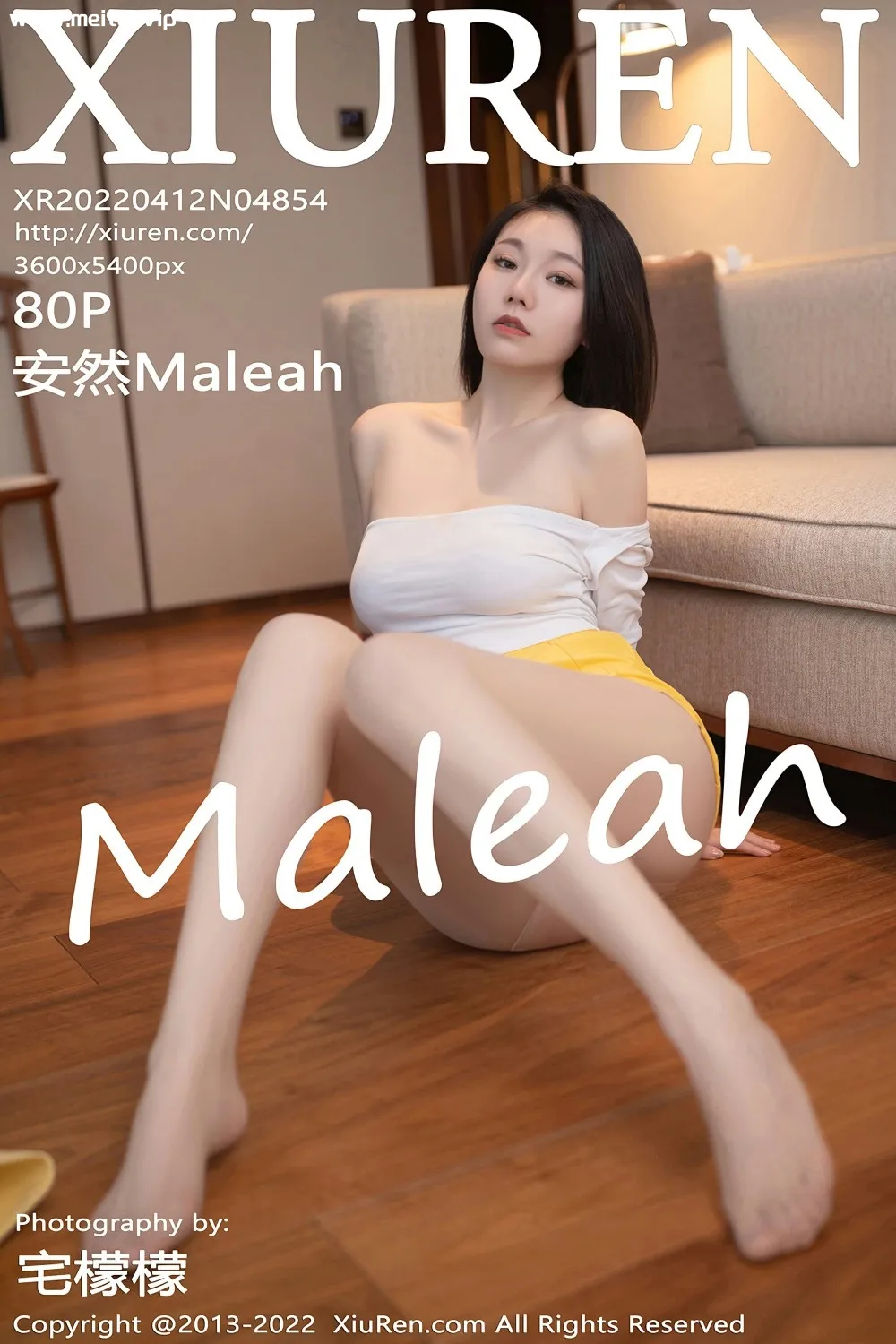 [XiuRen秀人网] 2022.04.12 No.4854 安然Maleah 性感蕾丝内衣珠三角旅拍写真 [80+1P]-美腿之家