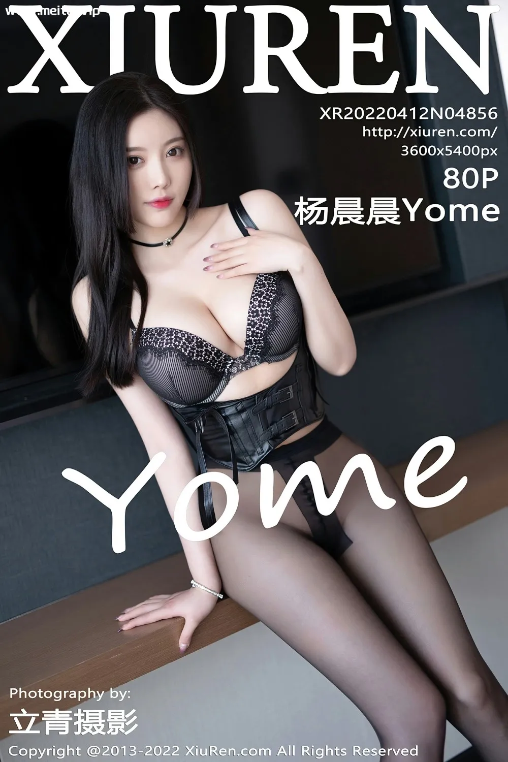 [XiuRen秀人网] 2022.04.12 No.4856 杨晨晨Yome 魅惑黑丝 私房写真 [80+1P]-美腿之家
