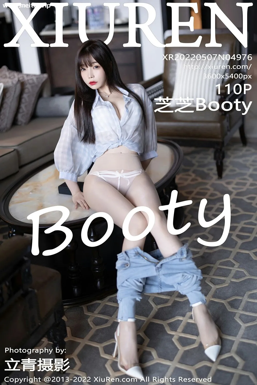 [XiuRen秀人网] 2022.05.07 No.4976 芝芝Booty 原色丝袜 性感写真 [110+1P]-美腿之家