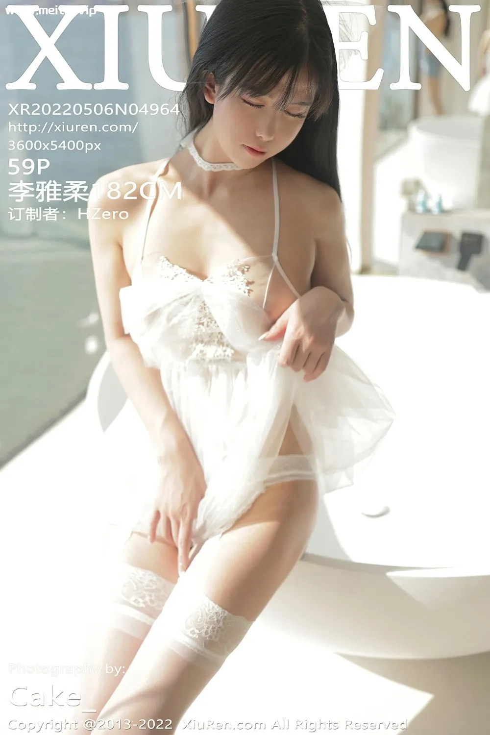 [XiuRen秀人网] 2022.05.06 No.4964 李雅柔182CM 大理旅拍写真 诱人白丝[59+1P]-美腿之家