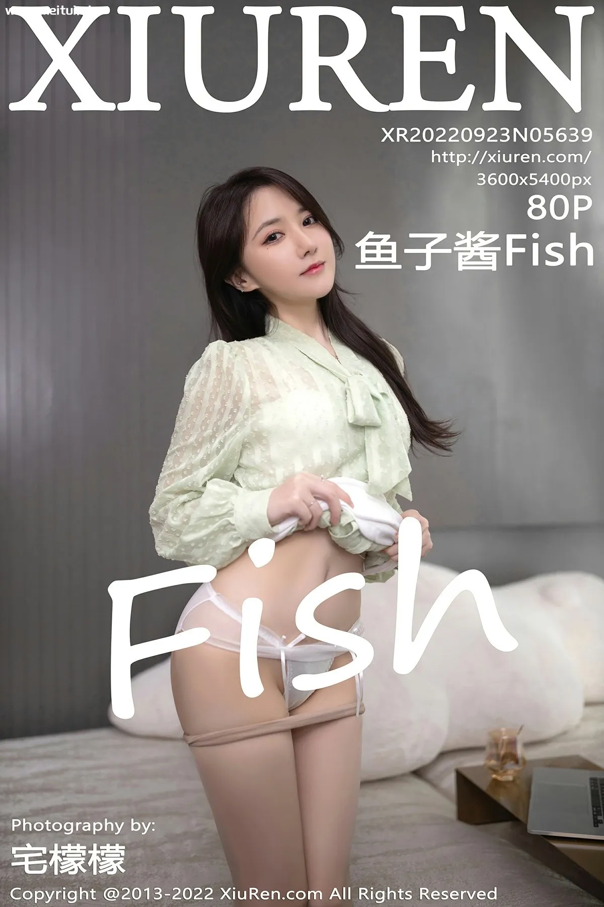 [XiuRen秀人网] 2022.09.23 No.5639 鱼子酱Fish 白色内衣肉色丝袜 性感写真 [80+1P]-美腿之家