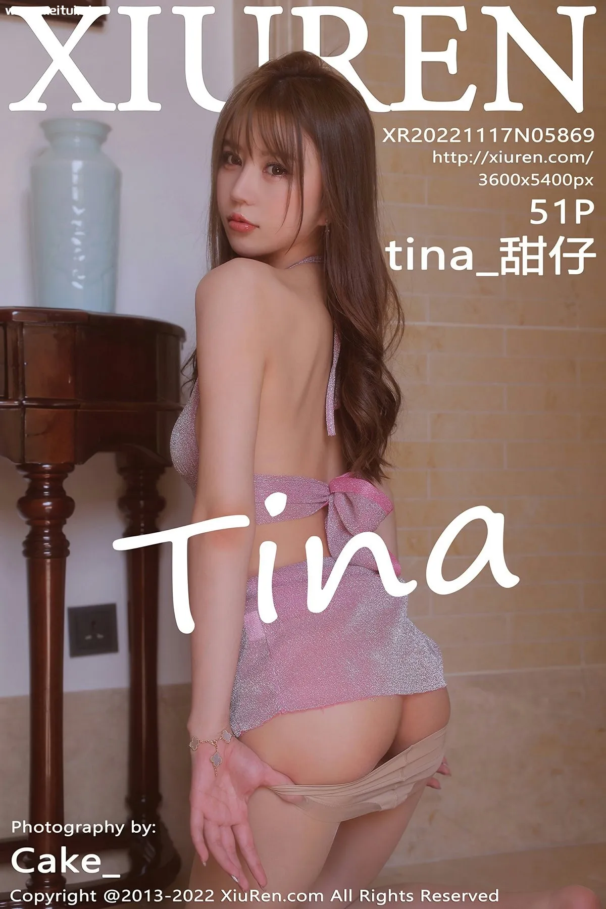 [XiuRen秀人网] 2022.11.17 No.5869 tina_甜仔 性感粉色短裙 海南旅拍写真 [51+1P]-美腿之家