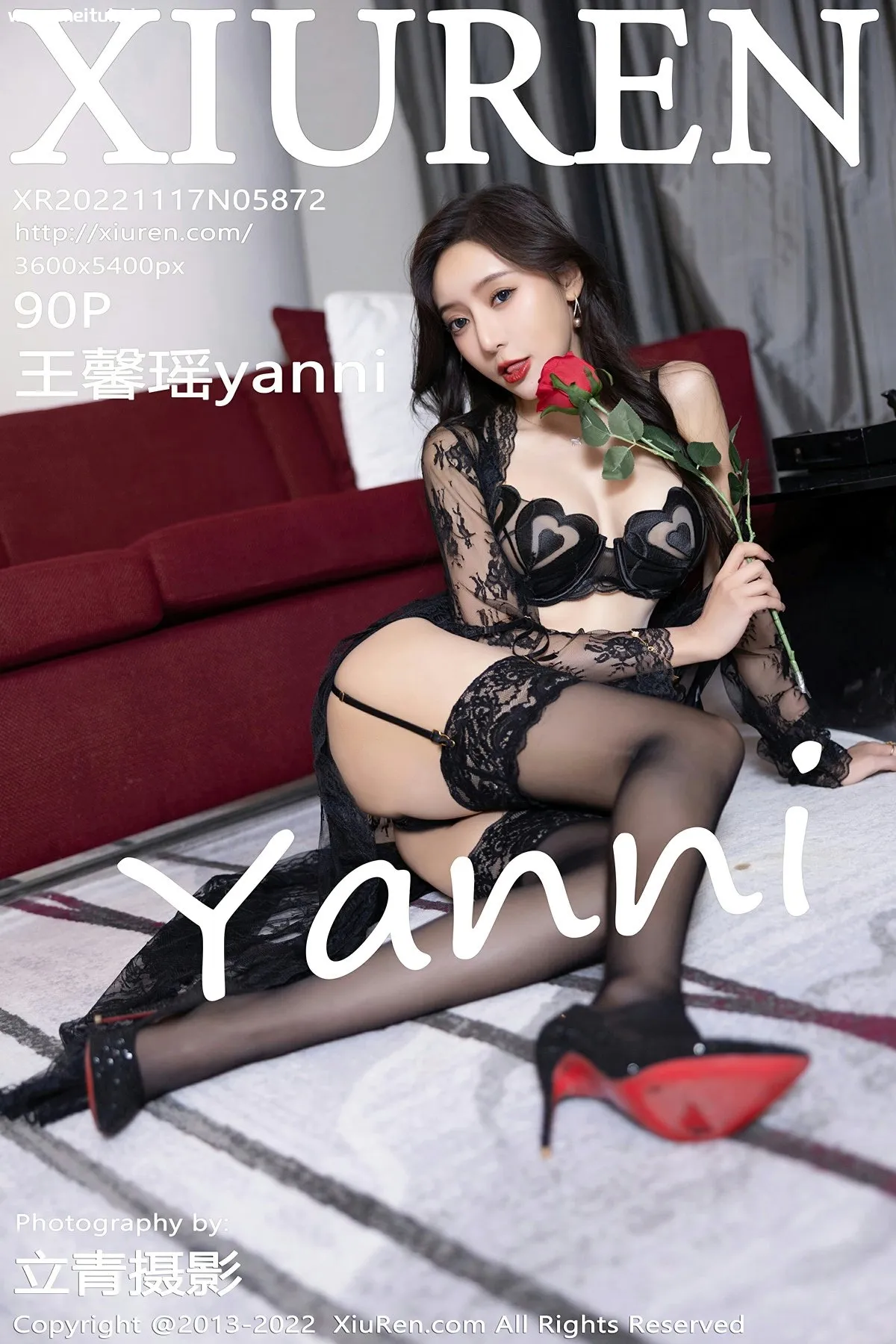 [XiuRen秀人网] 2022.11.17 No.5872 王馨瑶yanni 黑色蕾丝内衣性感写真 [90+1P]-美腿之家