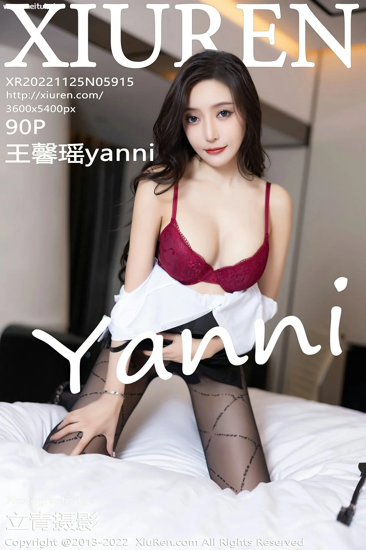 [XiuRen秀人网] 2022.11.25 No.5915 王馨瑶yanni 黑色皮裙 红色蕾丝内衣性感写真 [90P]-美腿之家
