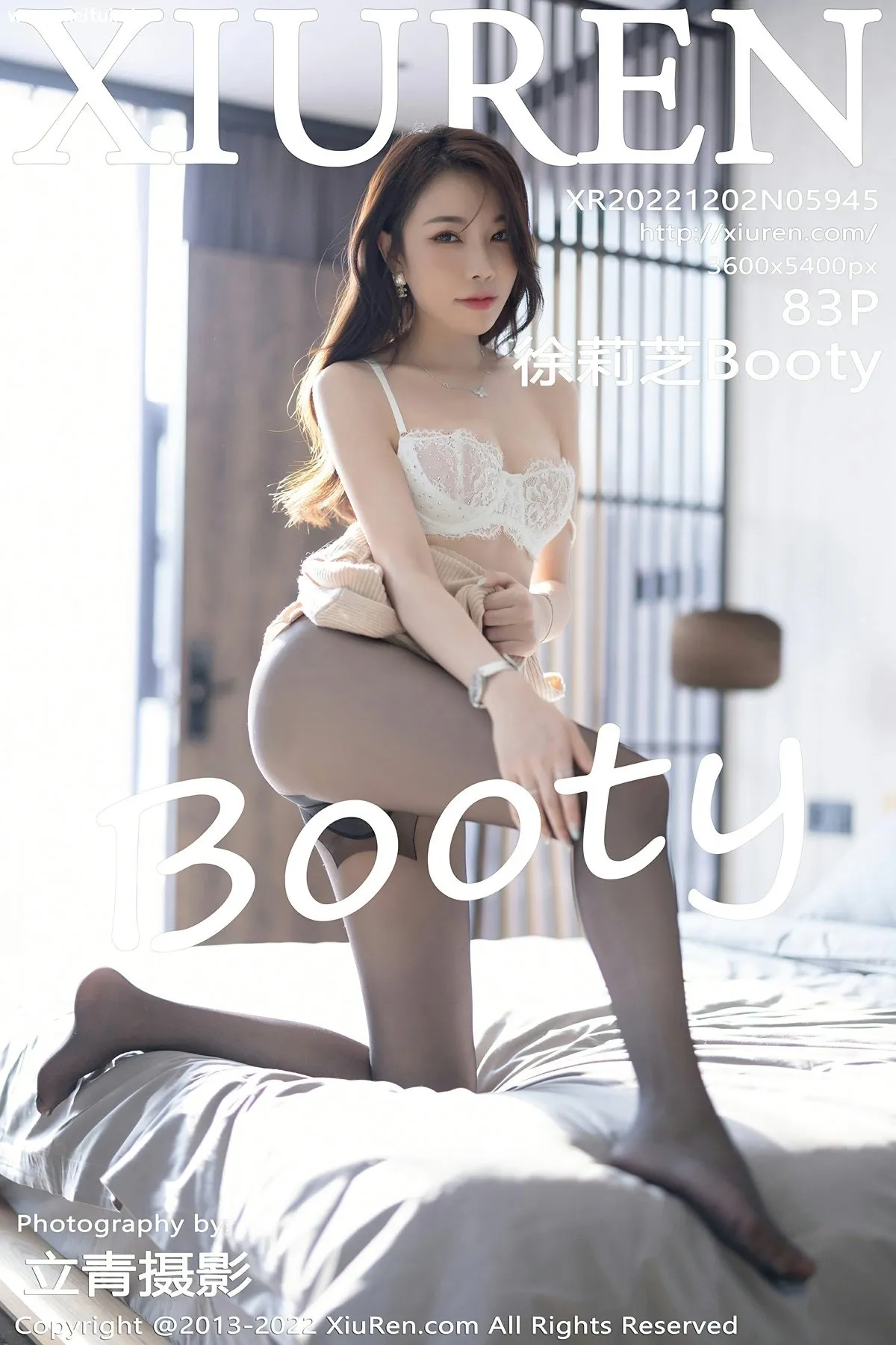 [XiuRen秀人网] 2022.12.02 No.5945 徐莉芝Booty 白色蕾丝内衣 性感写真 [83+1P]-美腿之家