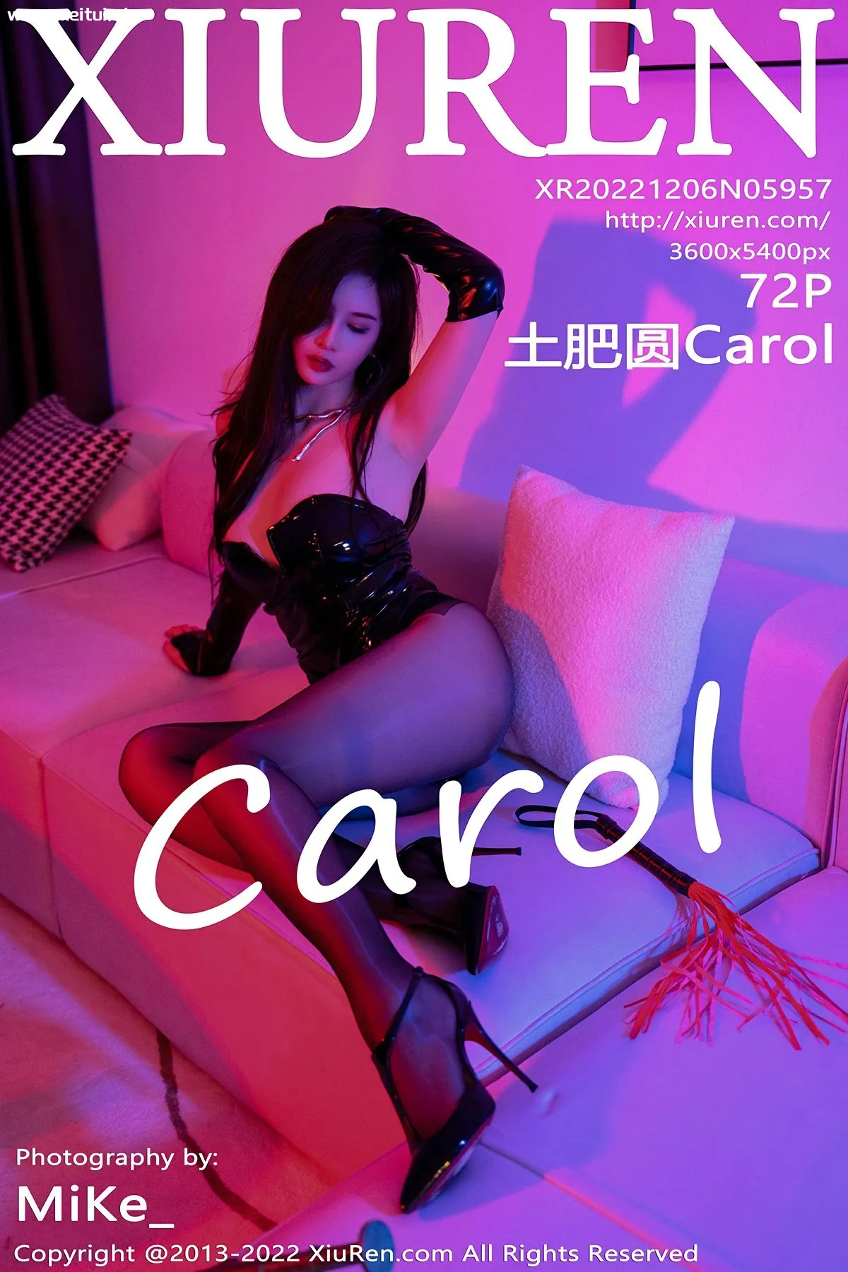 [XiuRen秀人网] 2022.12.06 No.5957 土肥圆Carol 魅惑黑丝 性感私房写真 [72+1P]-美腿之家
