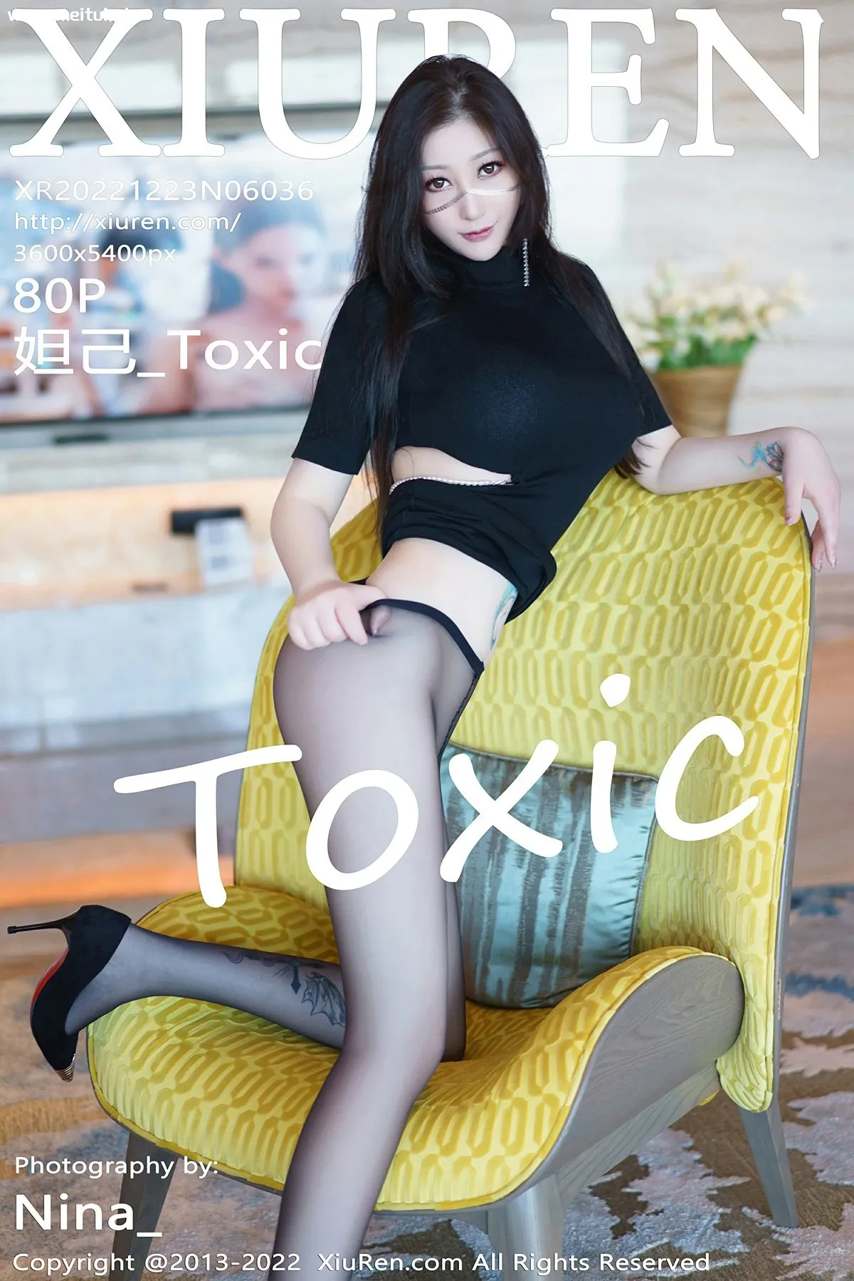 [XiuRen秀人网] 2022.12.23 No.6036 妲己_Toxic 性感魅惑黑丝 三亚旅拍写真 [80+1P]-美腿之家