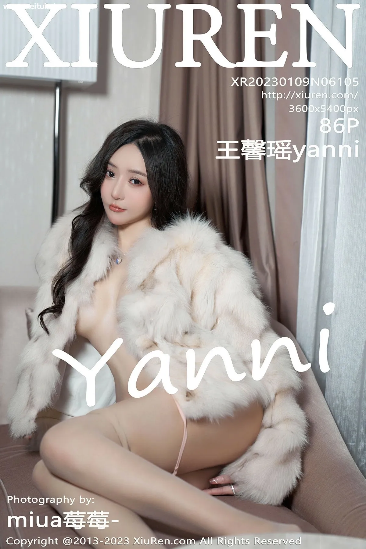 [XiuRen秀人网] 2023.01.09 No.6105 王馨瑶yanni 珍珠色吊带长裙 性感写真 [86+1P]-美腿之家