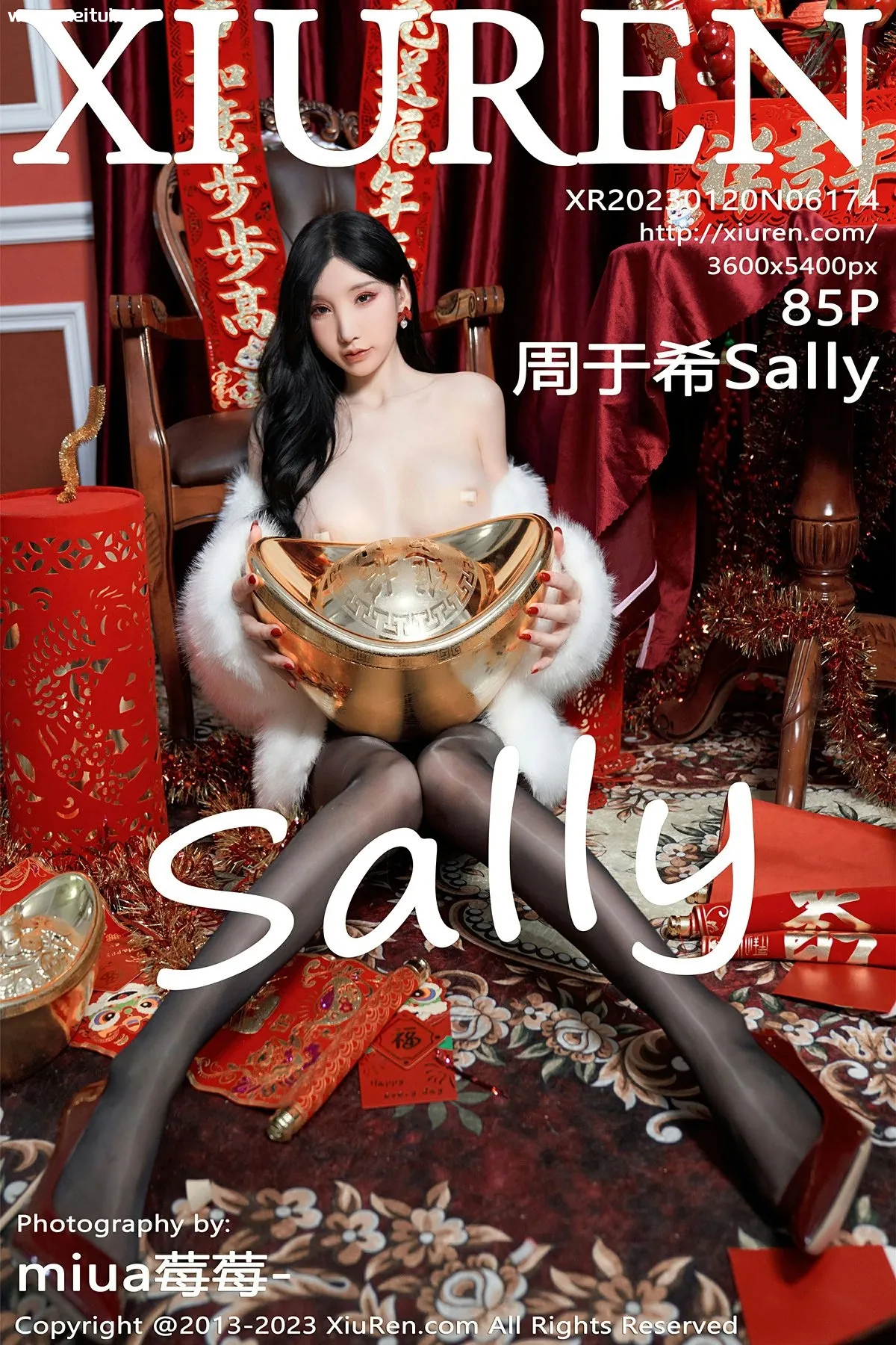[XiuRen秀人网] 2023.01.20 No.6174 周于希Sally《2023兔年吉祥》主题性感写真 [85P]-美腿之家