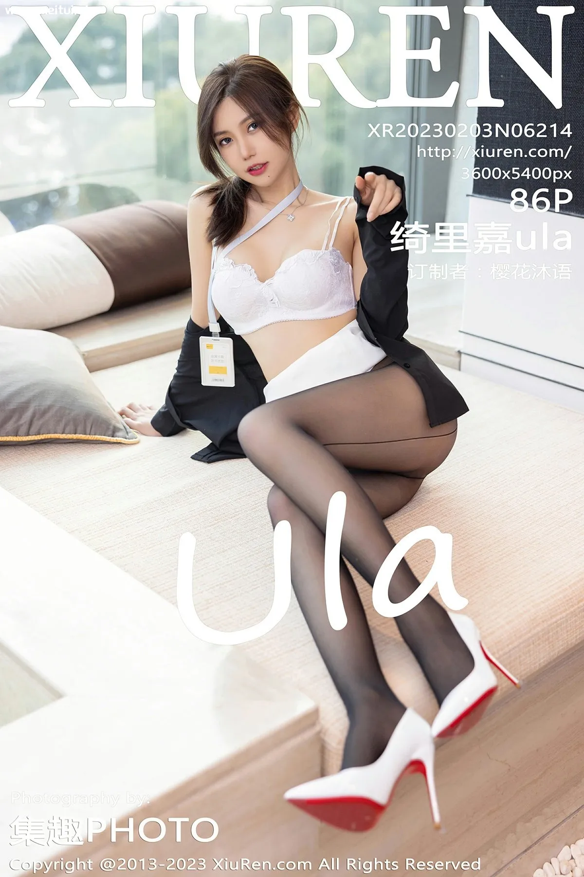 [XiuRen秀人网] 2023.02.03 No.6214 绮里嘉ula 性感白色OL制服 江浙沪旅拍写真 [86+1P]-美腿之家