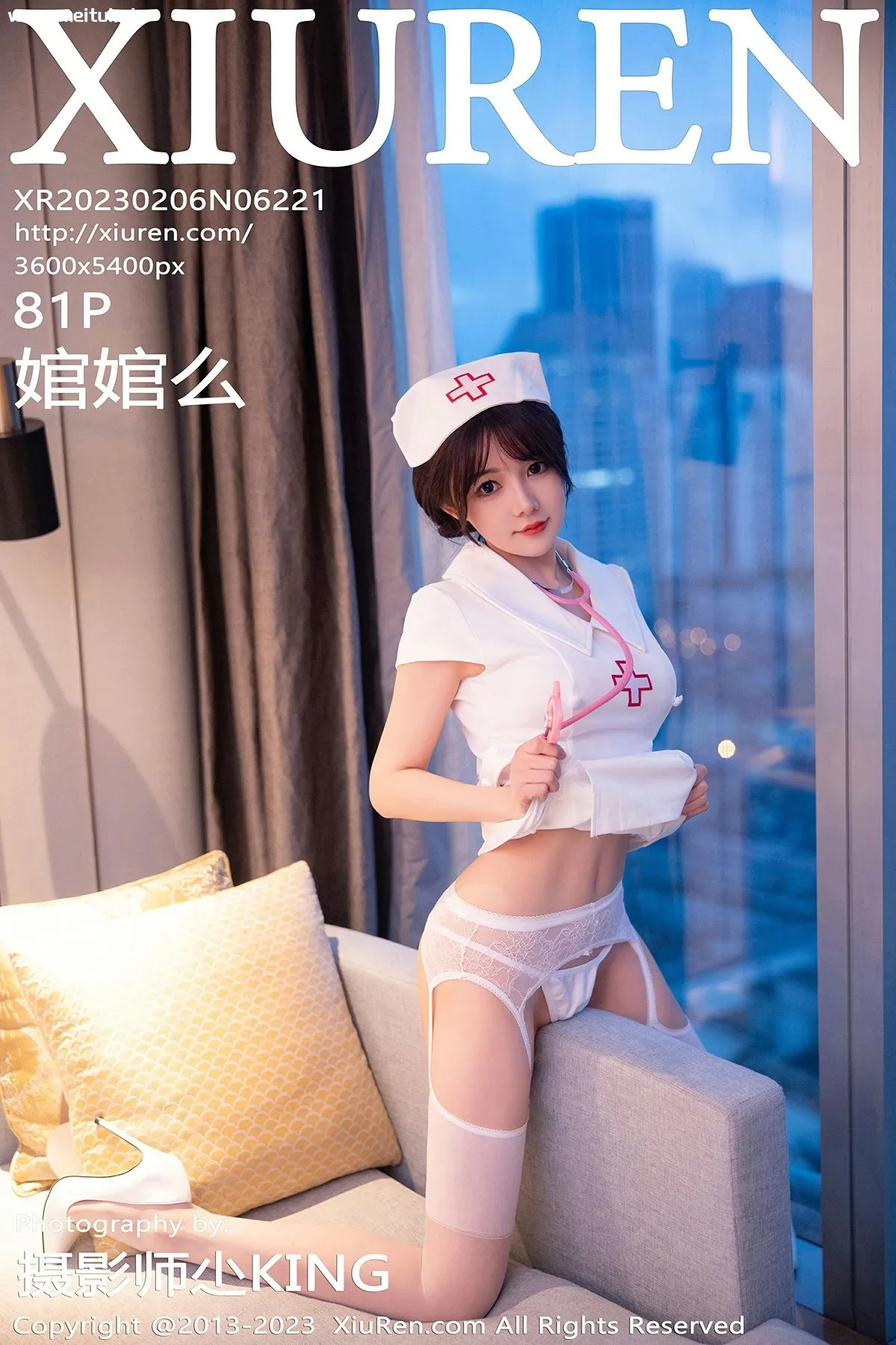 [XiuRen秀人网] 2023.02.06 No.6221 婠婠么 白色情趣护士服 性感写真 [81+1P]-美腿之家