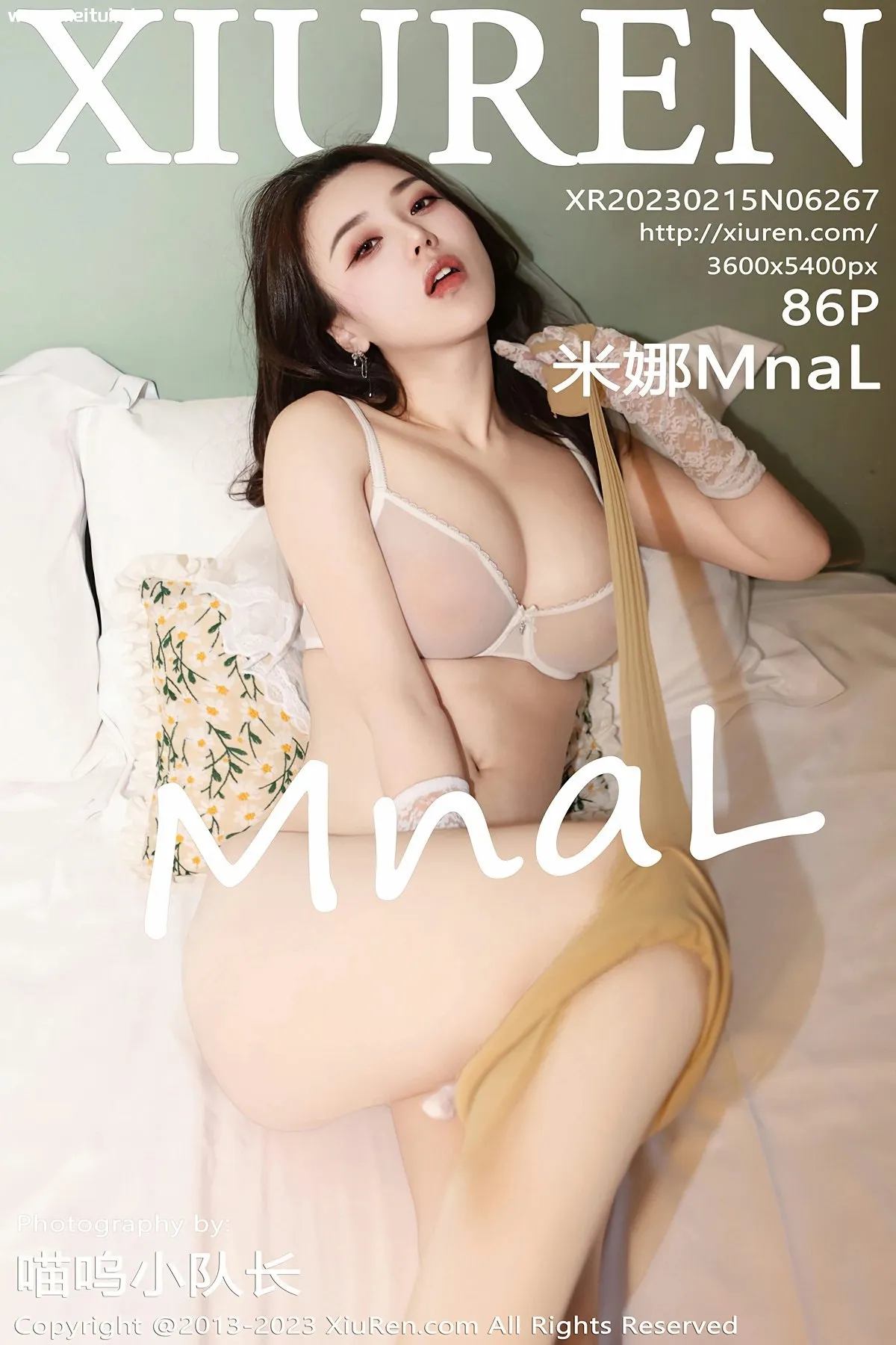 [XiuRen秀人网] 2023.02.15 No.6267 米娜MnaL 白色蕾丝情趣服饰 性感写真 [86+1P]-美腿之家