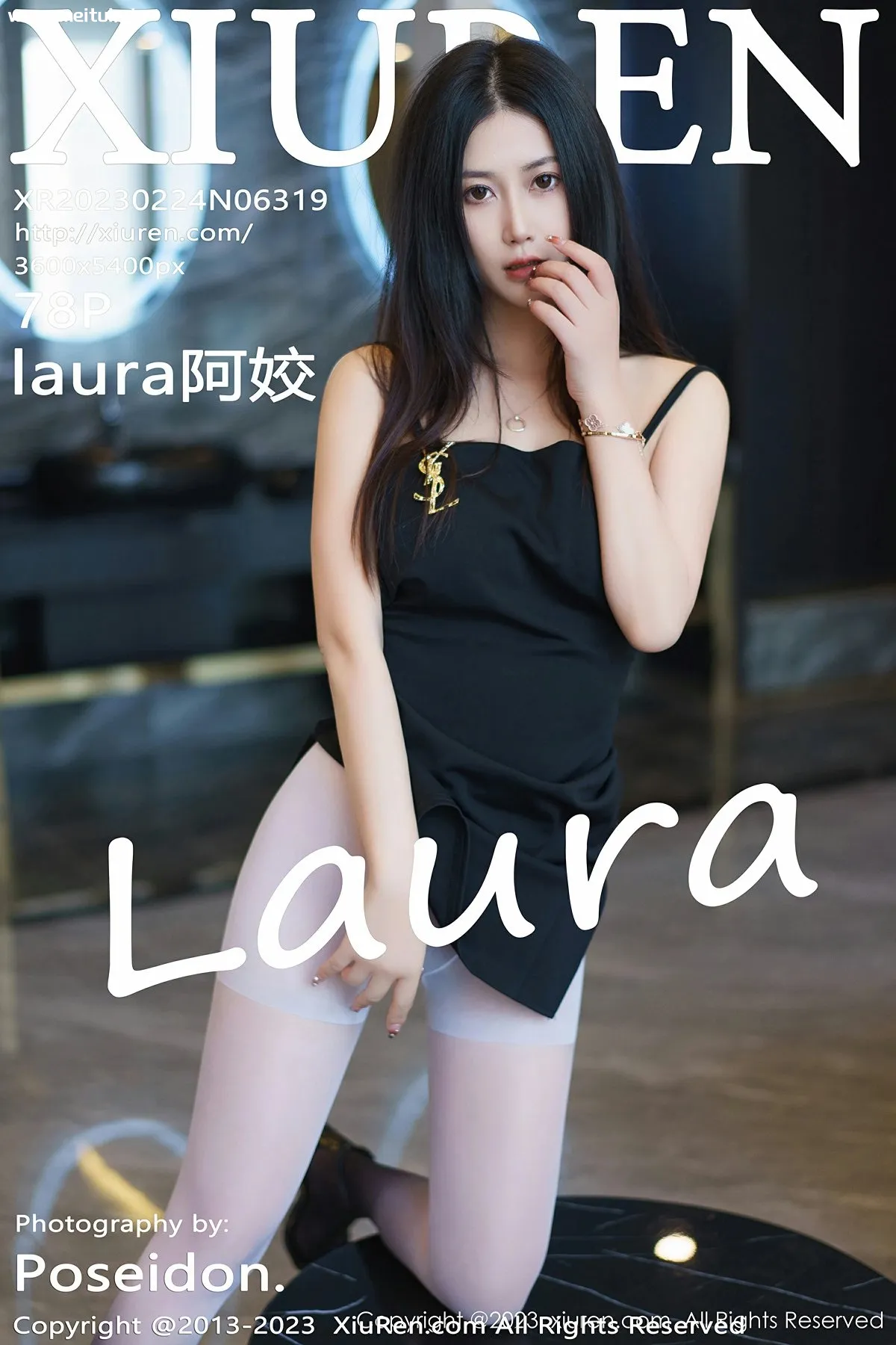 [XiuRen秀人网] 2023.02.24 No.6319 laura阿姣 魅惑渐变色丝袜 性感写真 [78+1P]-美腿之家