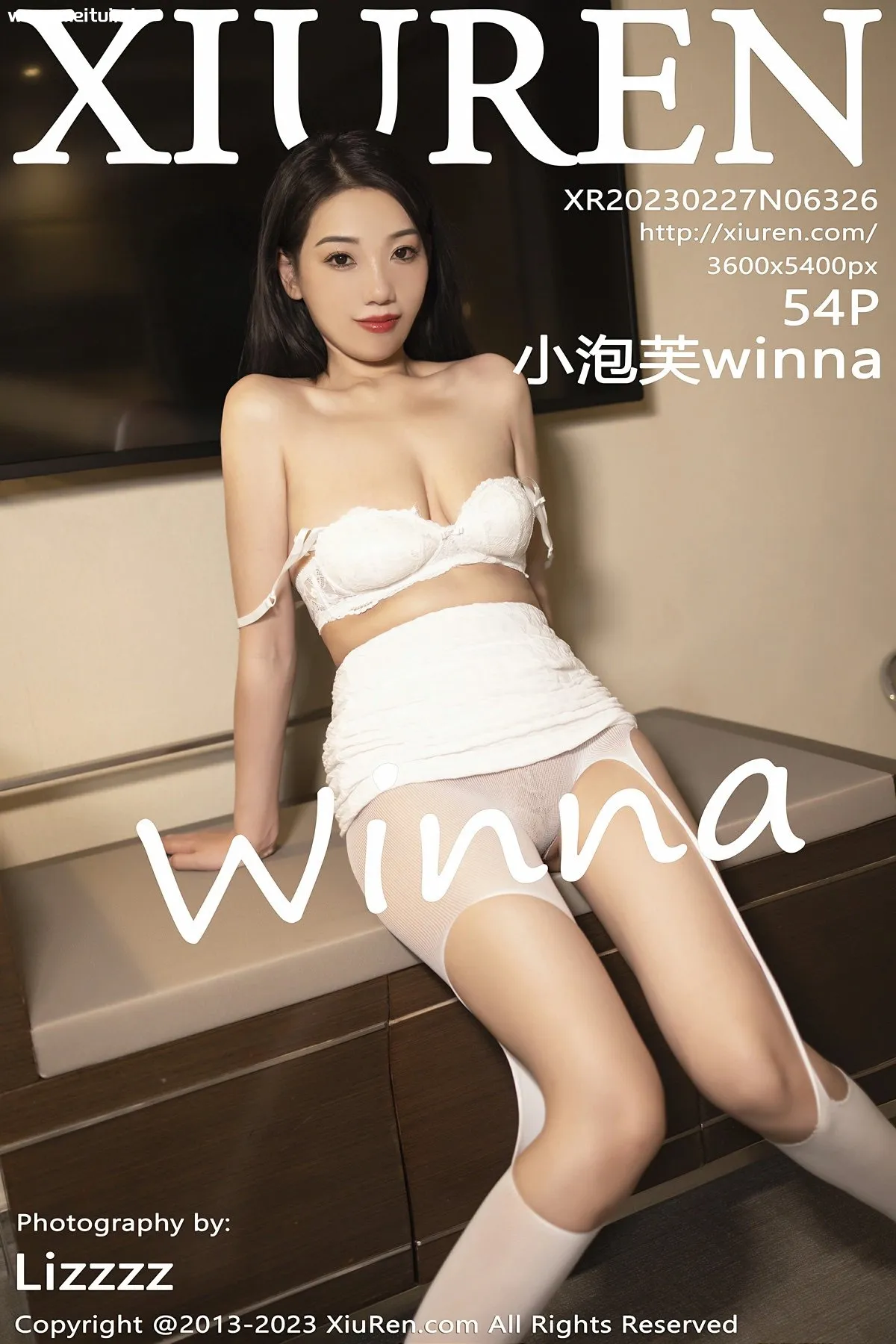 [XiuRen秀人网] 2023.02.27 No.6326 小泡芙winna 白色内衣 性感写真 [54+1P]-美腿之家
