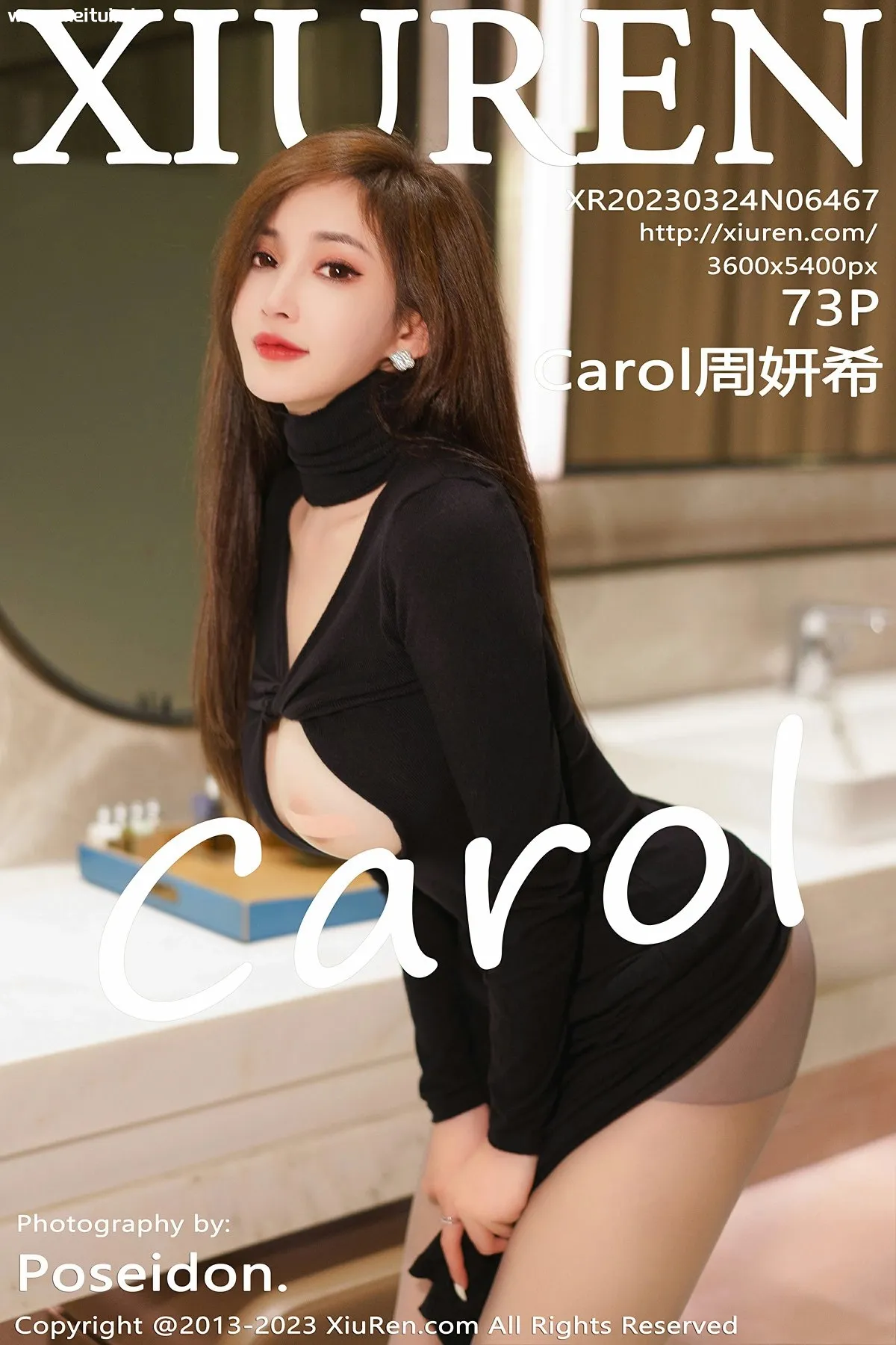 [XiuRen秀人网] 2023.03.24 No.6467 Carol周妍希 魅惑灰丝 性感写真 [73+1P]-美腿之家