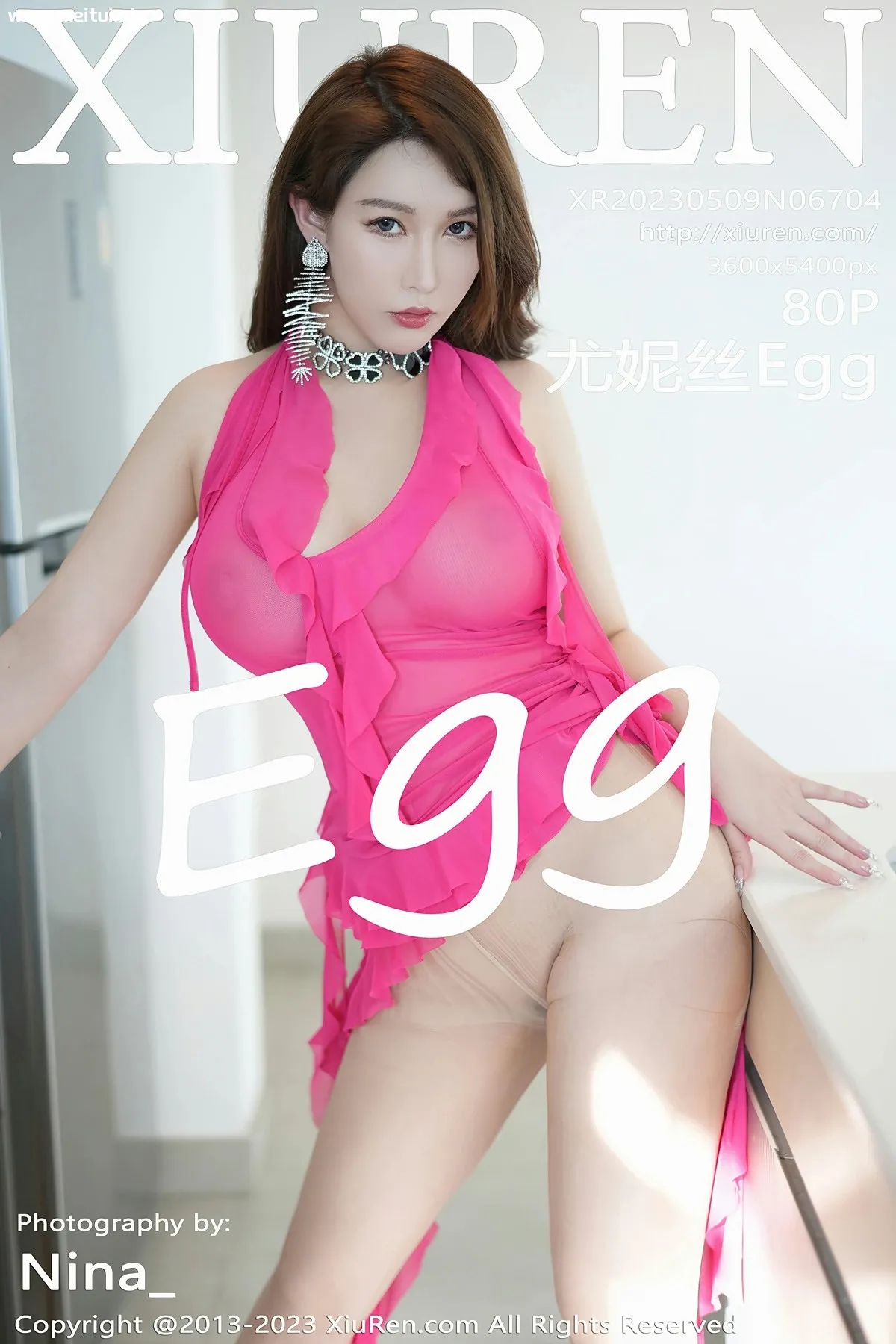 [XiuRen秀人网] 2023.05.09 No.6704 尤妮丝Egg 性感轻透连衣长裙 泰国旅拍写真 [80+1P]-美腿之家