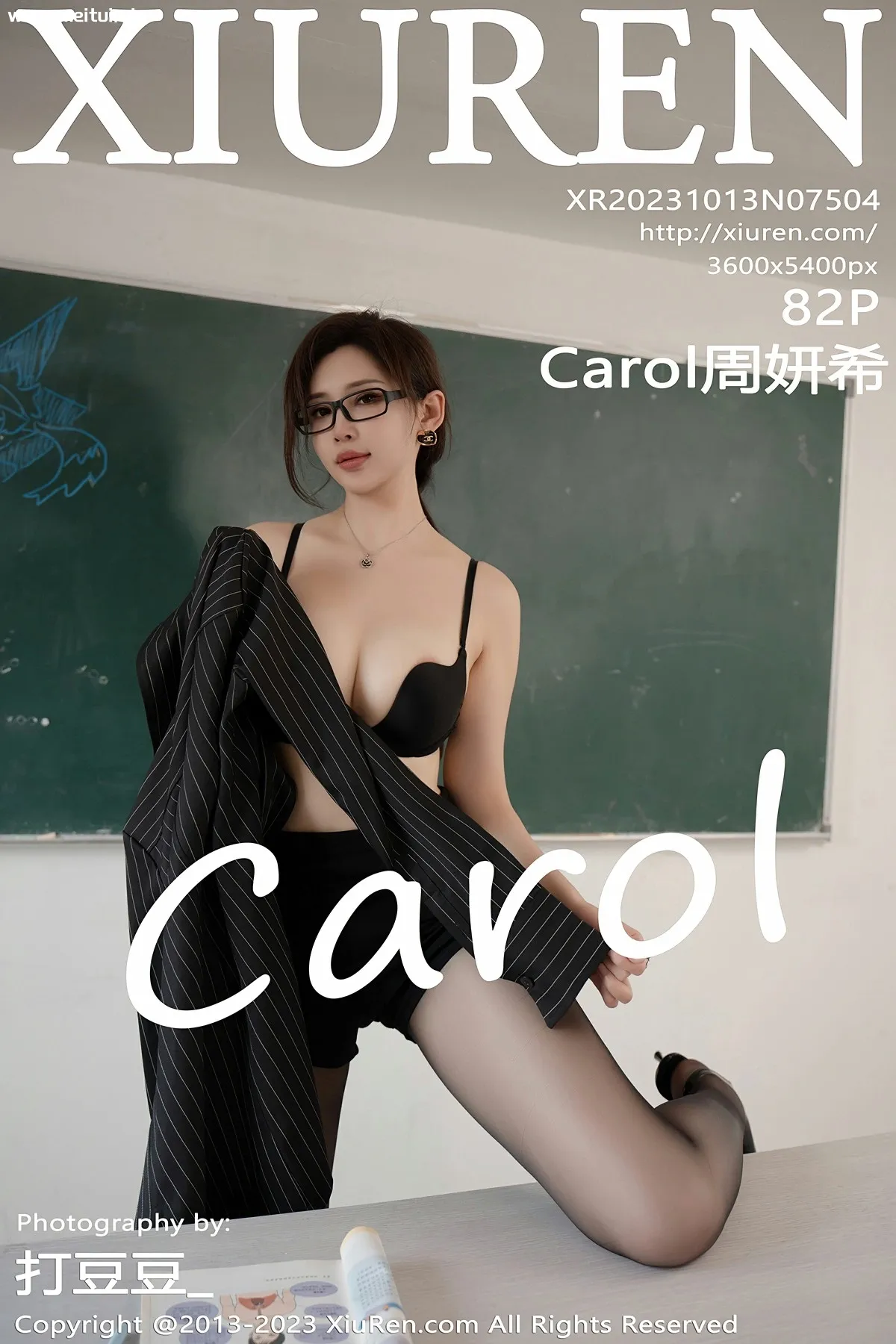 [XiuRen秀人网] 2023.10.13 No.7504 Carol周妍希 性感黑色内衣黑丝敦煌旅拍写真 [82P]-美腿之家