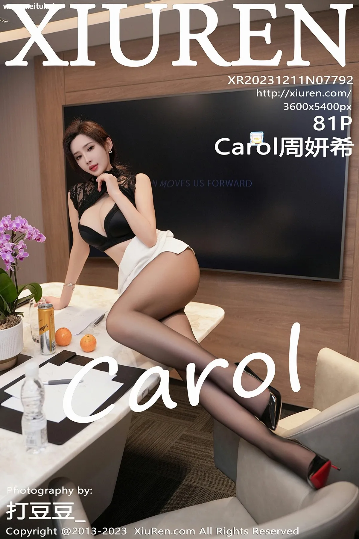 [XiuRen秀人网] 2023.12.11 No.7792 Carol周妍希 黑色内衣 魅惑黑丝 性感写真 [81+1P]-美腿之家