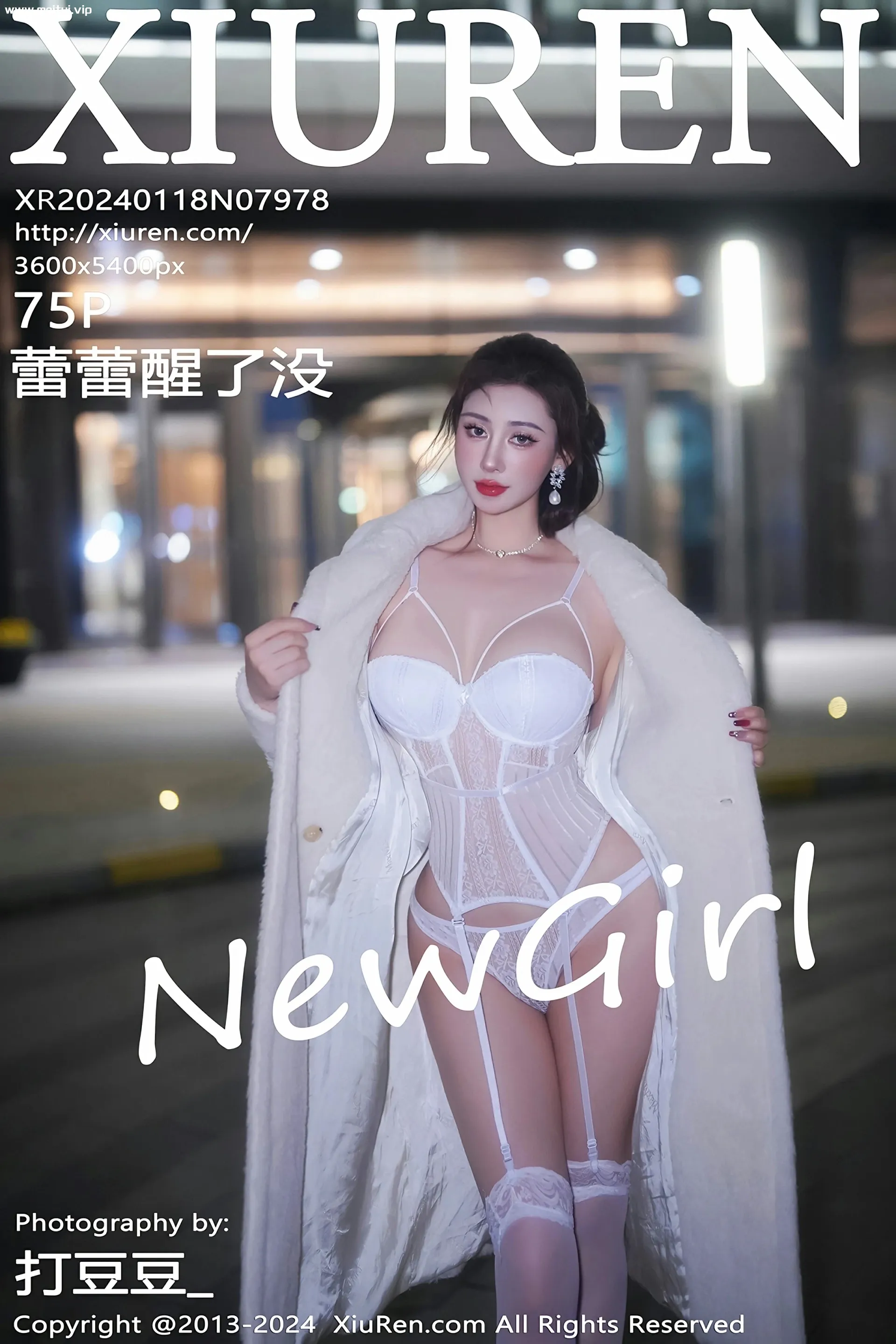 [XiuRen秀人网] 2024.01.18 No.7978 蕾蕾醒了没 新人写真性感白色蕾丝情趣服饰 [75+1P]-美腿之家