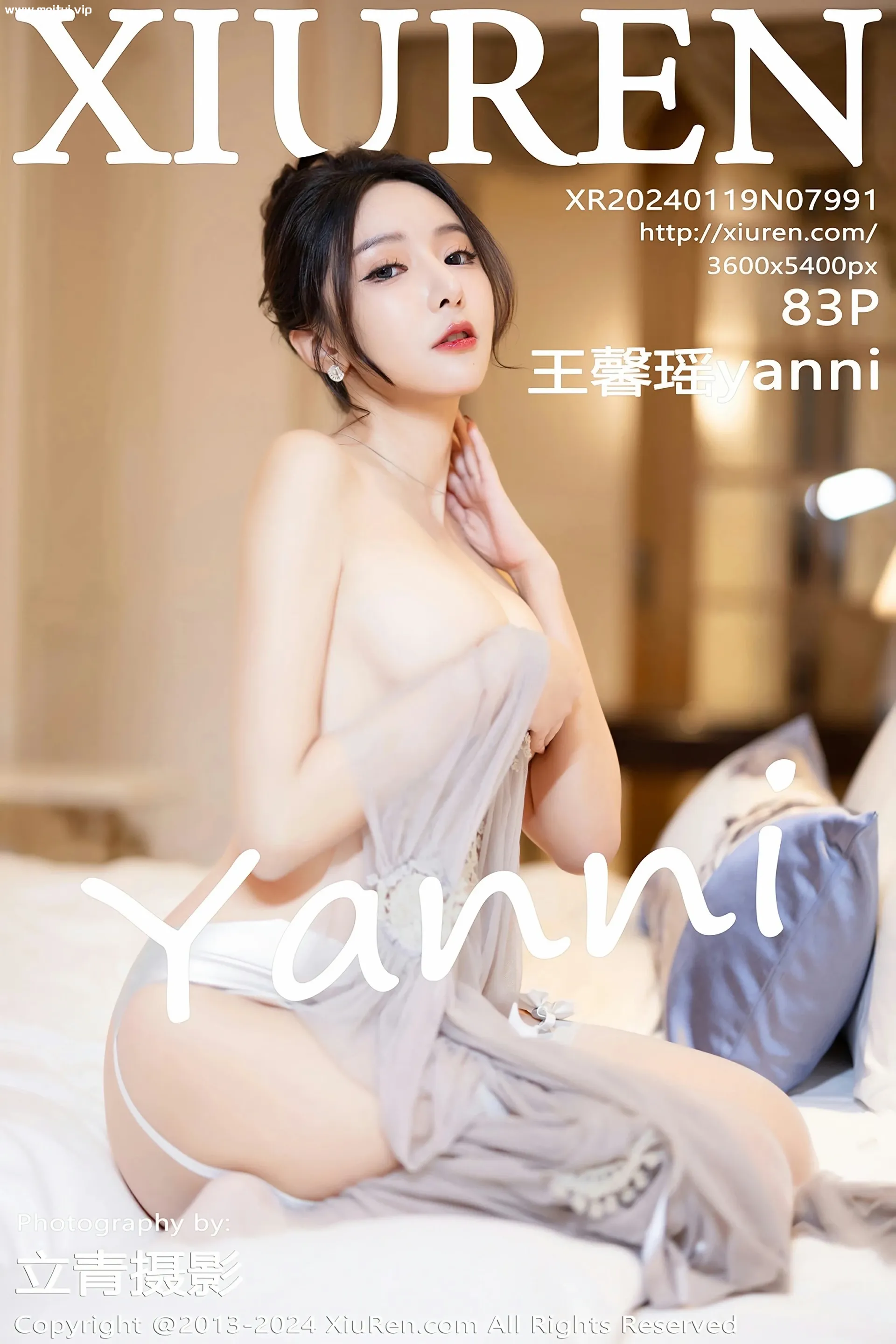 [XiuRen秀人网] 2024.01.19 No.7991 王馨瑶yanni 灰色轻透情趣睡裙 性感写真 [83+1P]-美腿之家