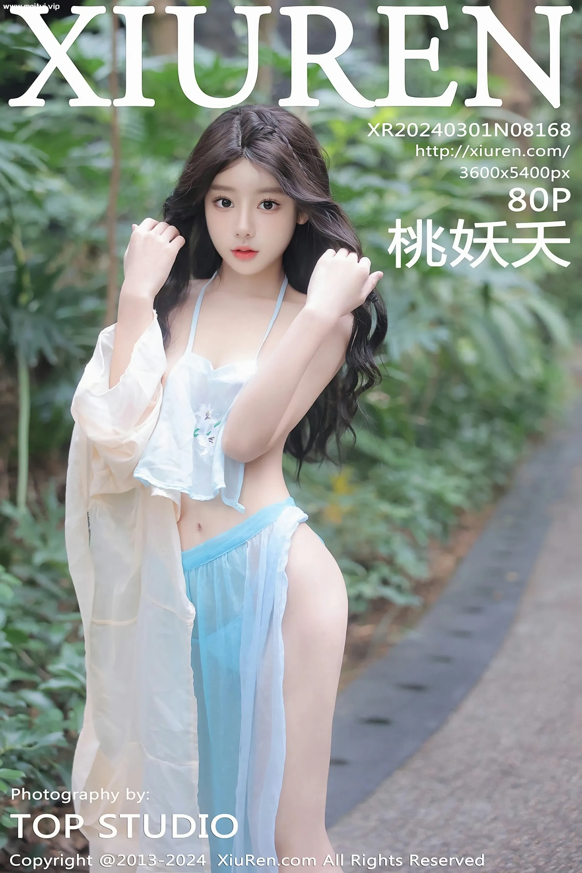 [XiuRen秀人网] 2024.03.01 No.8168 桃妖夭 苗条身姿 浅色古装服饰 性感写真 [79+1P]-美腿之家