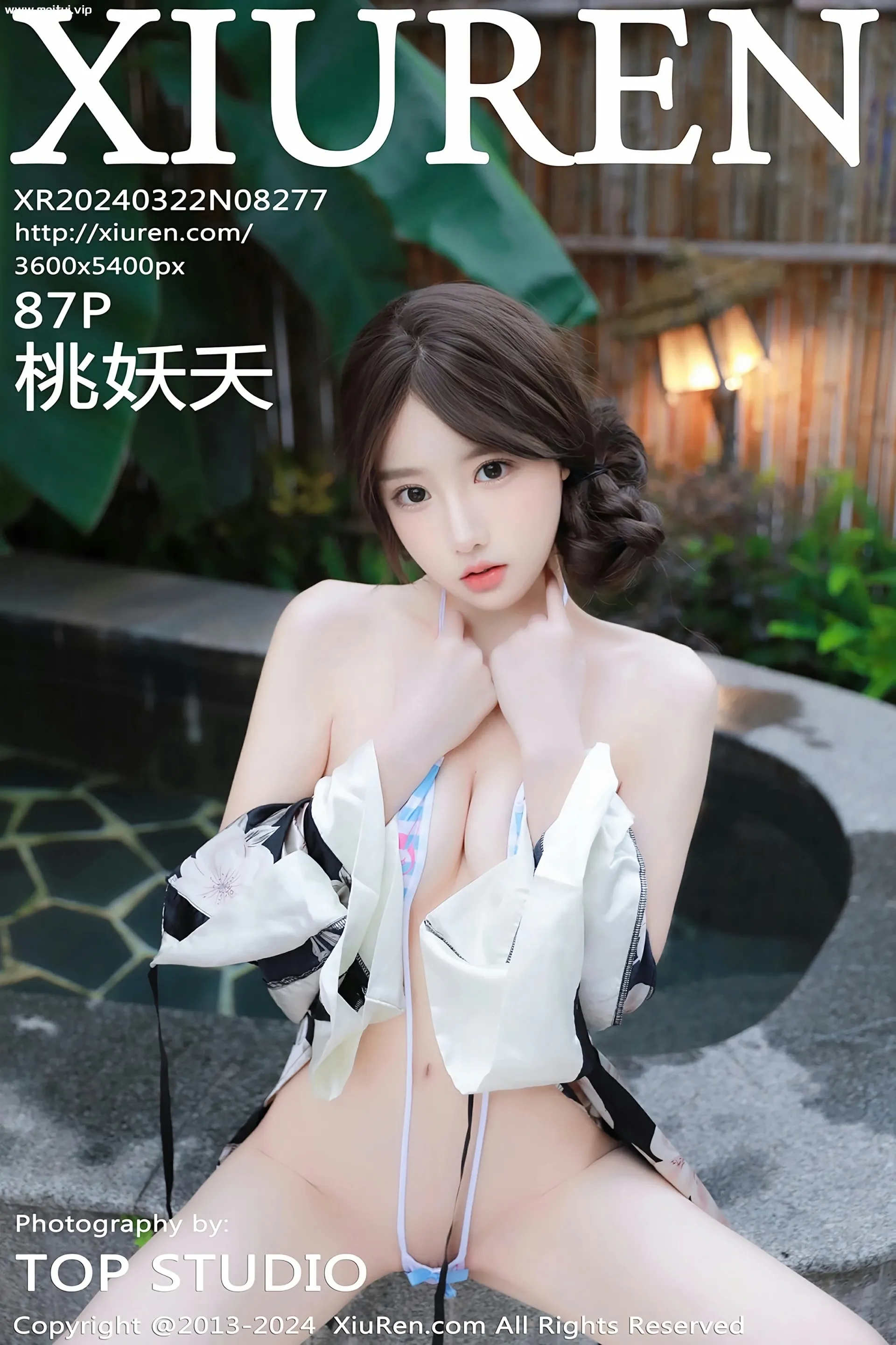 [XiuRen秀人网] 2024.03.22 No.8277 桃妖夭 温泉场景 花色服饰 性感写真 [87+1P]-美腿之家