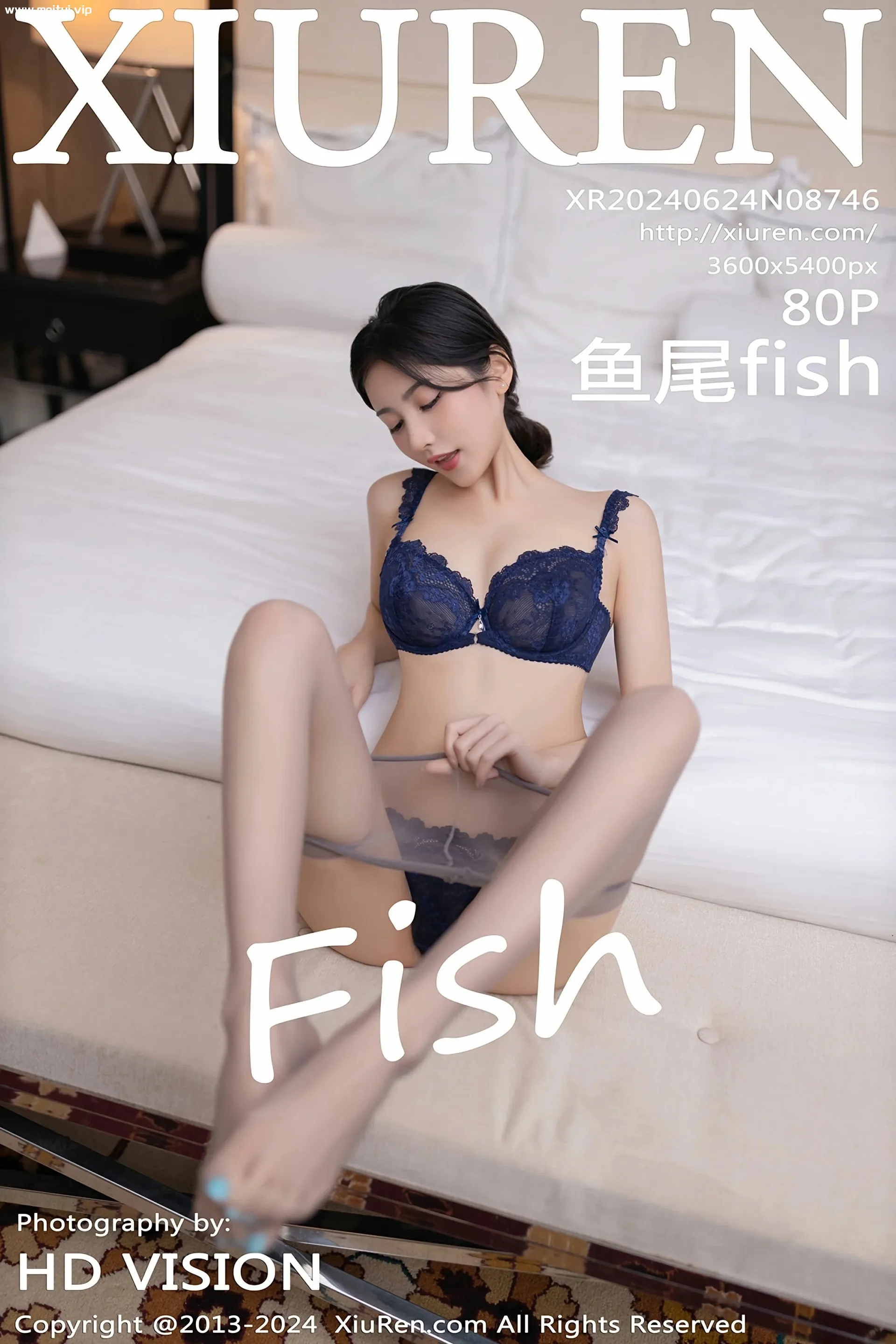 [XiuRen秀人网] 2024.06.24 No.8746 鱼尾fish 空姐制服 灰色丝袜 性感写真 [80+1P]-美腿之家