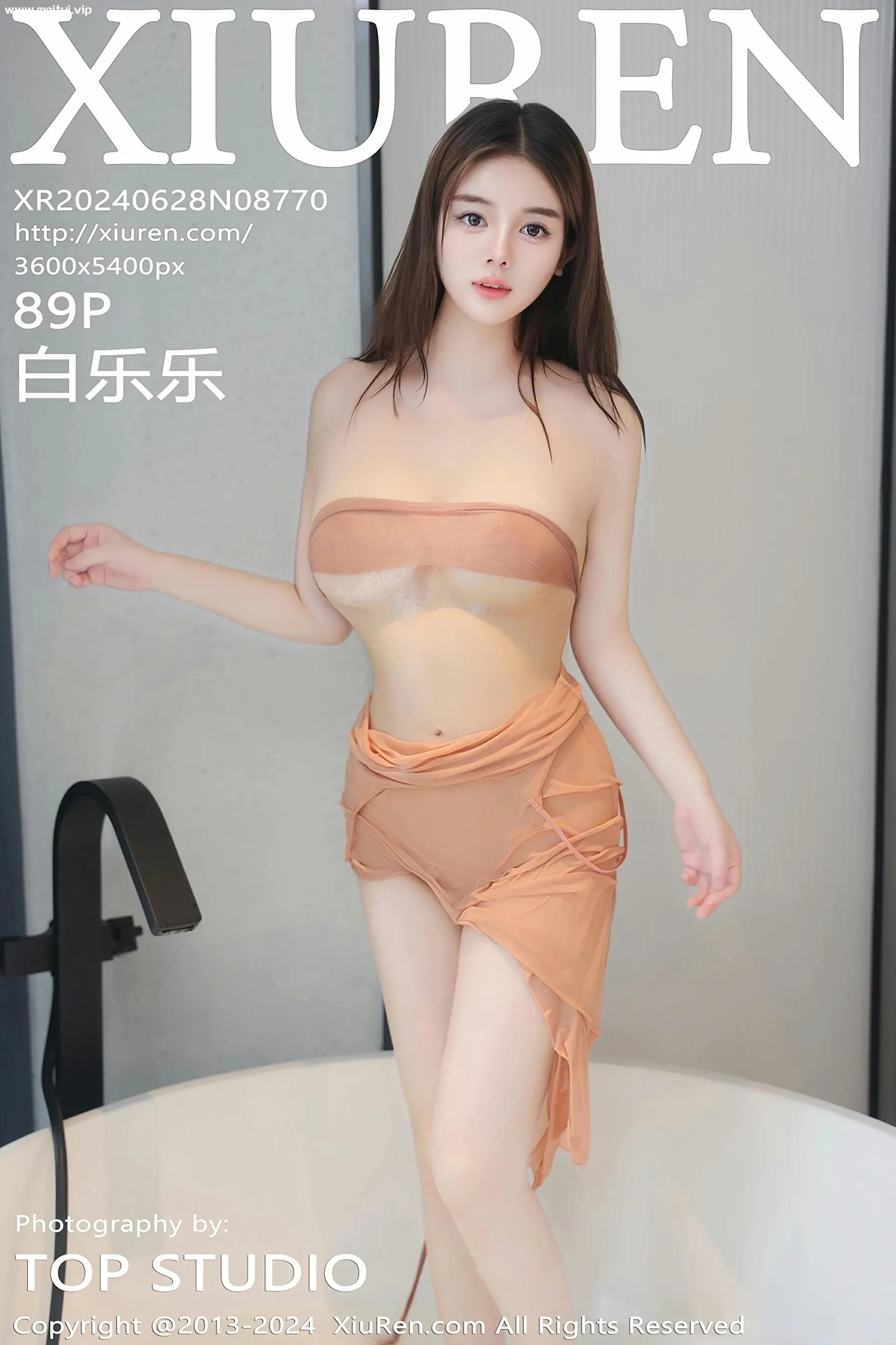 [XiuRen秀人网] 2024.06.28 No.8770 白乐乐 浴室场景 暖橙色服饰 性感写真 [89+1P]-美腿之家