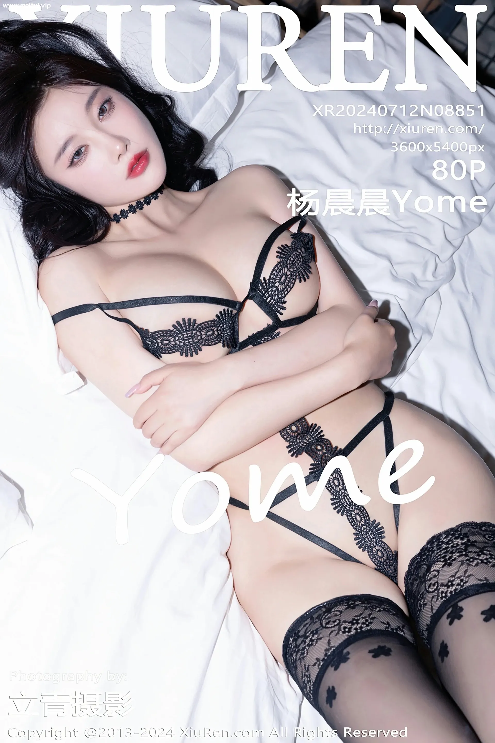 [XiuRen秀人网] 2024.07.12 No.8851 杨晨晨Yome 黑色礼裙情趣服饰 性感写真 [80+1P]-美腿之家