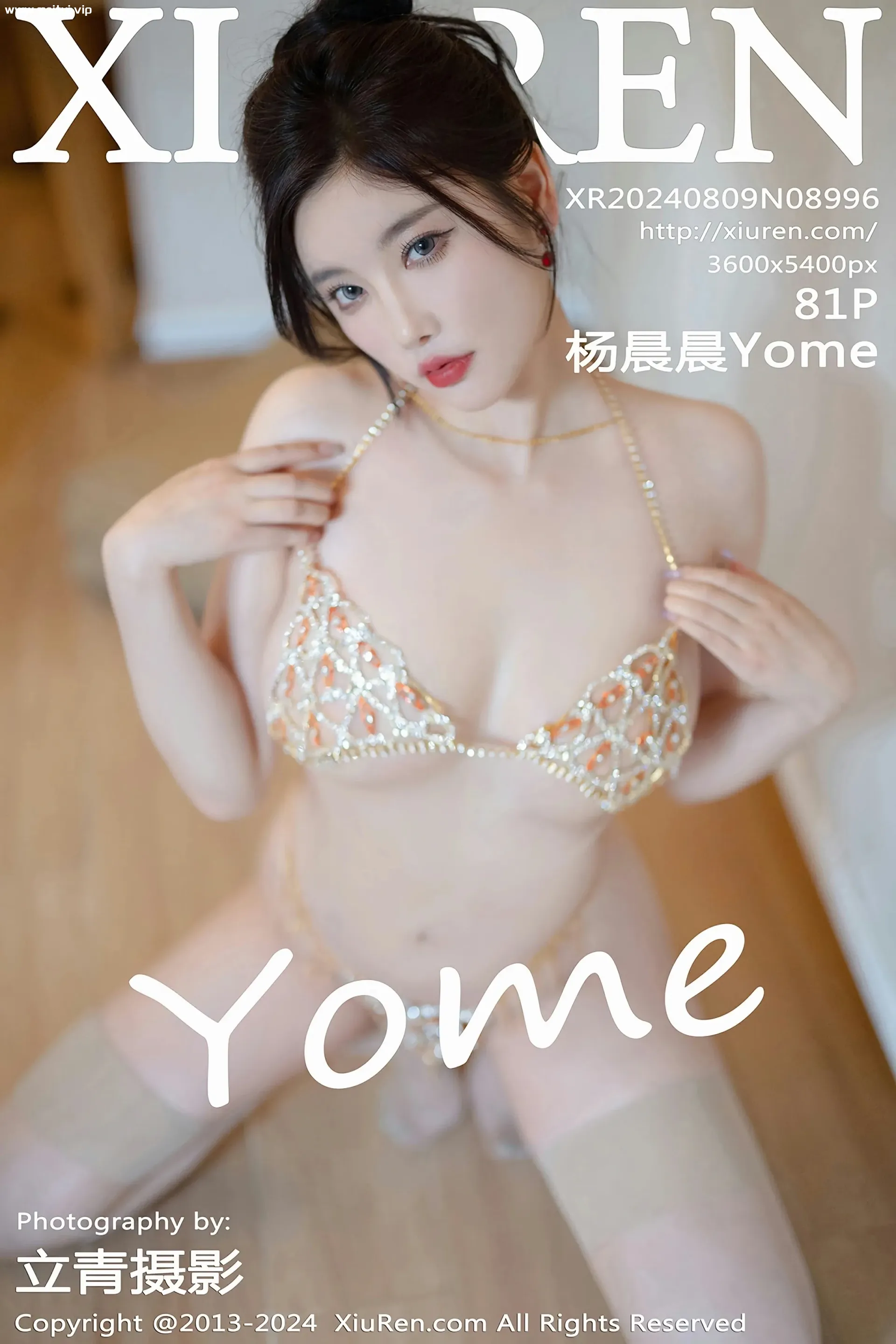 [XiuRen秀人网] 2024.08.09 No.8996 杨晨晨Yome 红色旗袍 魅惑黑丝 性感写真 [81+1P]-美腿之家