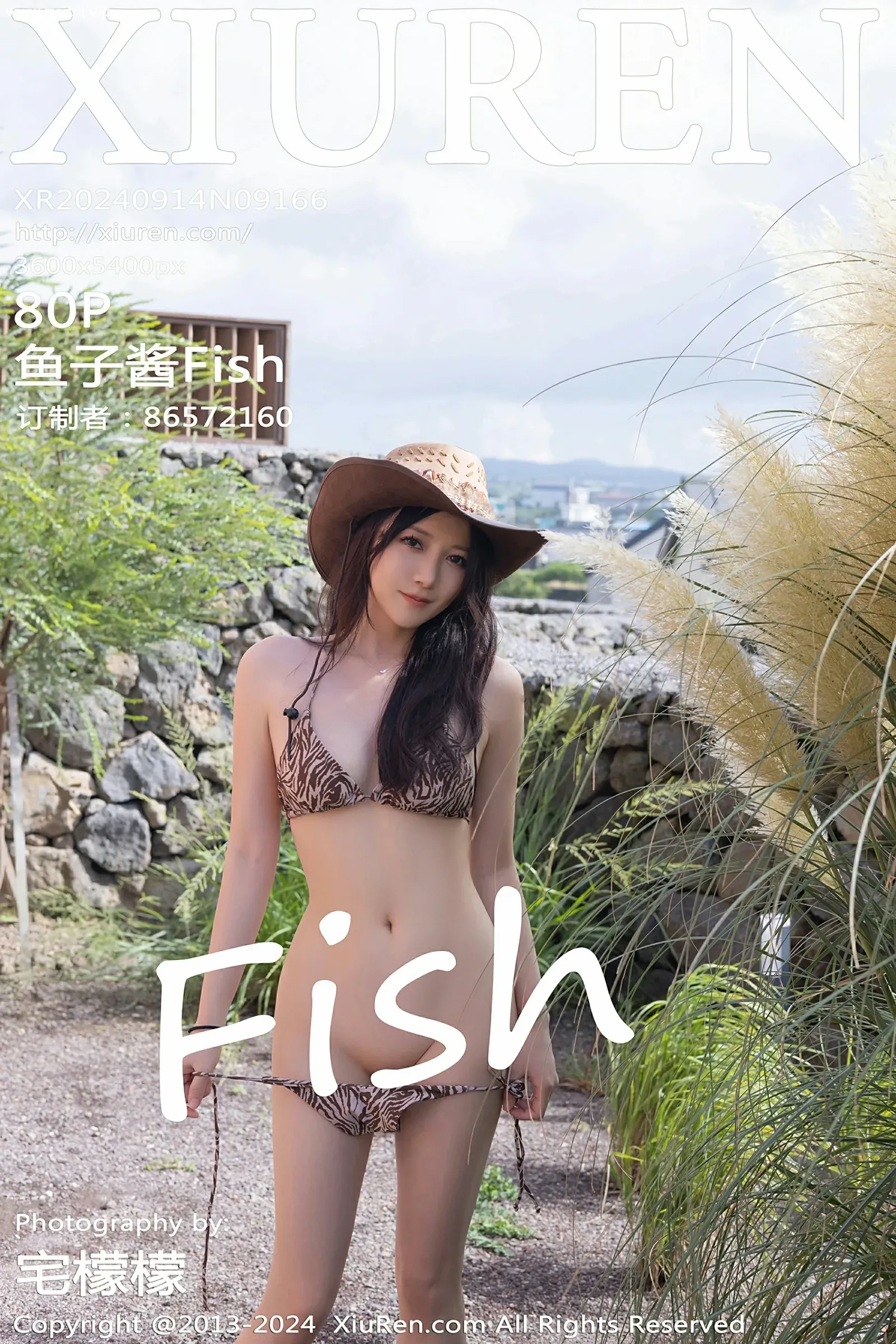 [XiuRen秀人网] 2024.09.14 No.9166 鱼子酱Fish 性感超短牛仔裤 韩国旅拍写真 [80+1P]-美腿之家