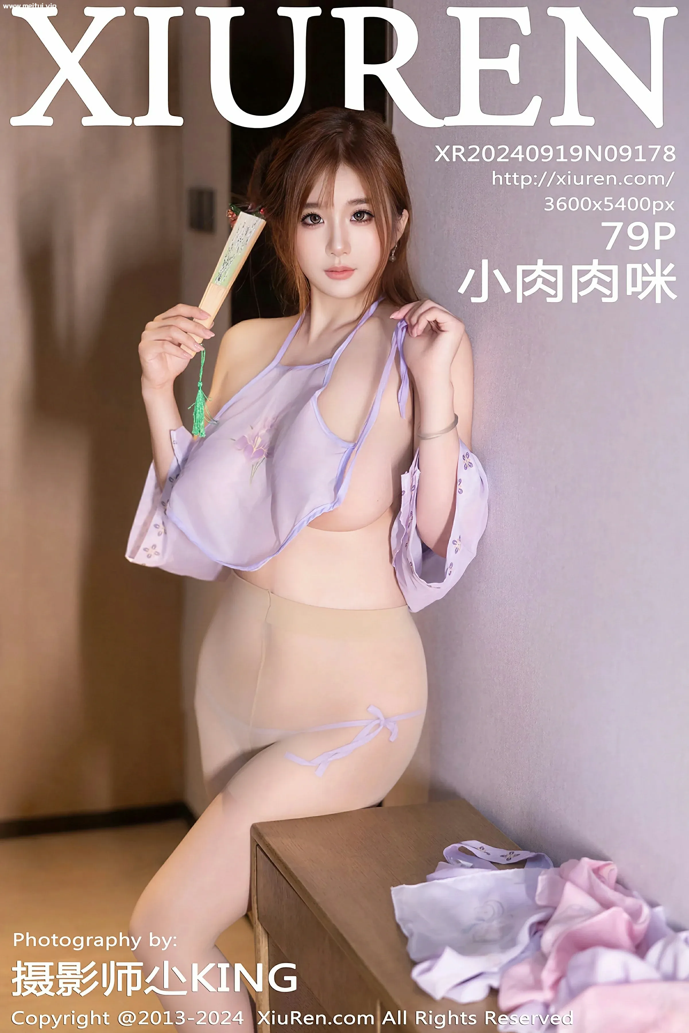 [XiuRen秀人网] 2024.09.19 No.9178 小肉肉咪 紫色古装服饰 魅惑肉丝 性感写真 [79+1P]-美腿之家