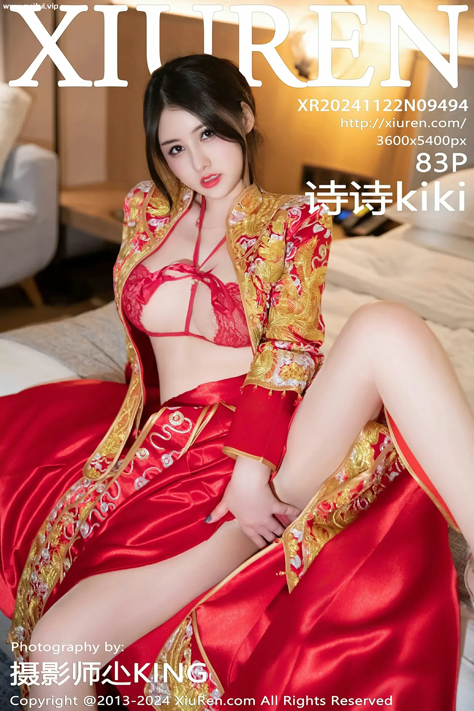 [XiuRen秀人网] 2024.11.22 No.9494 诗诗kiki 红色新娘服饰 性感写真 [83+1P]-美腿之家