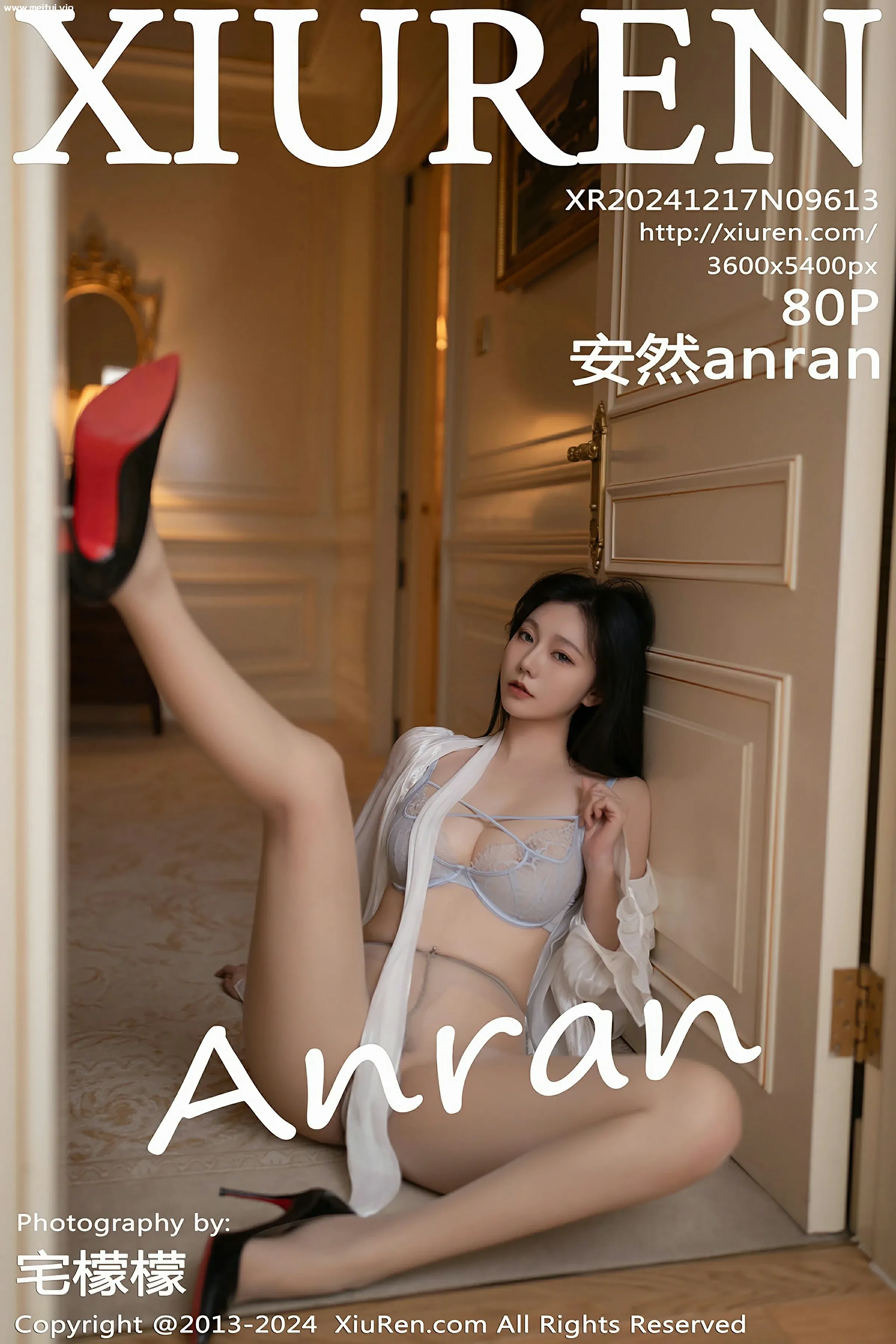 [XiuRen秀人网] 2024.12.17 No.9613 安然anran 灰色短裙 情趣内衣 性感写真 [80+1P]-美腿之家