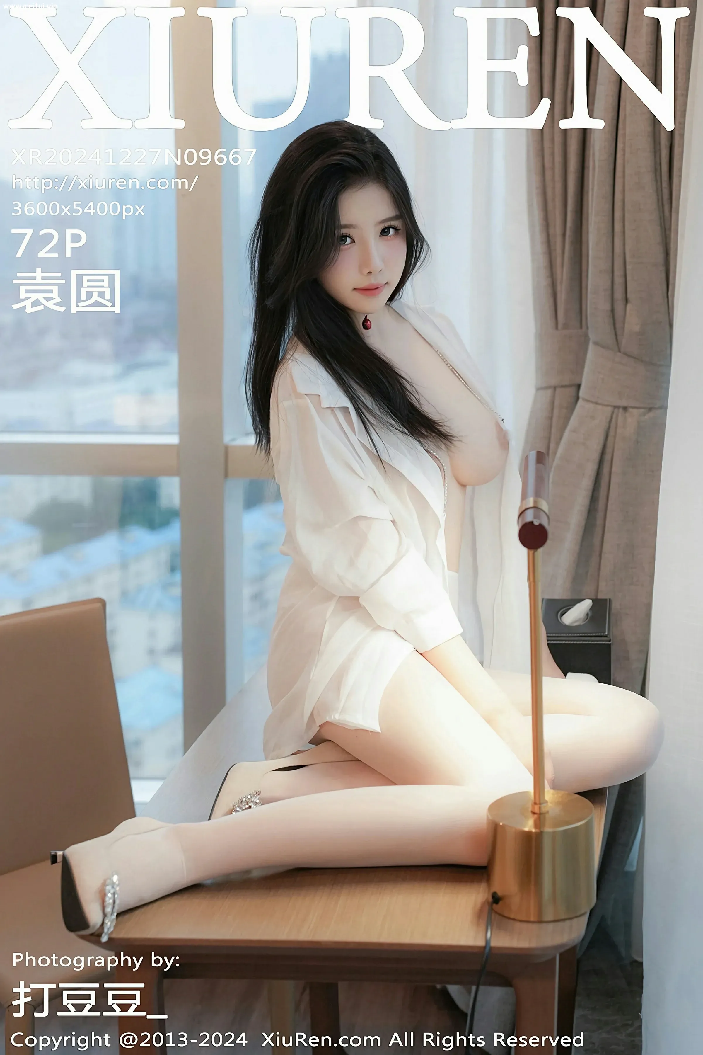 [XiuRen秀人网] 2024.12.27 No.9667 袁圆 白色衬衣 白色丝袜 性感写真 [72+1P]-美腿之家