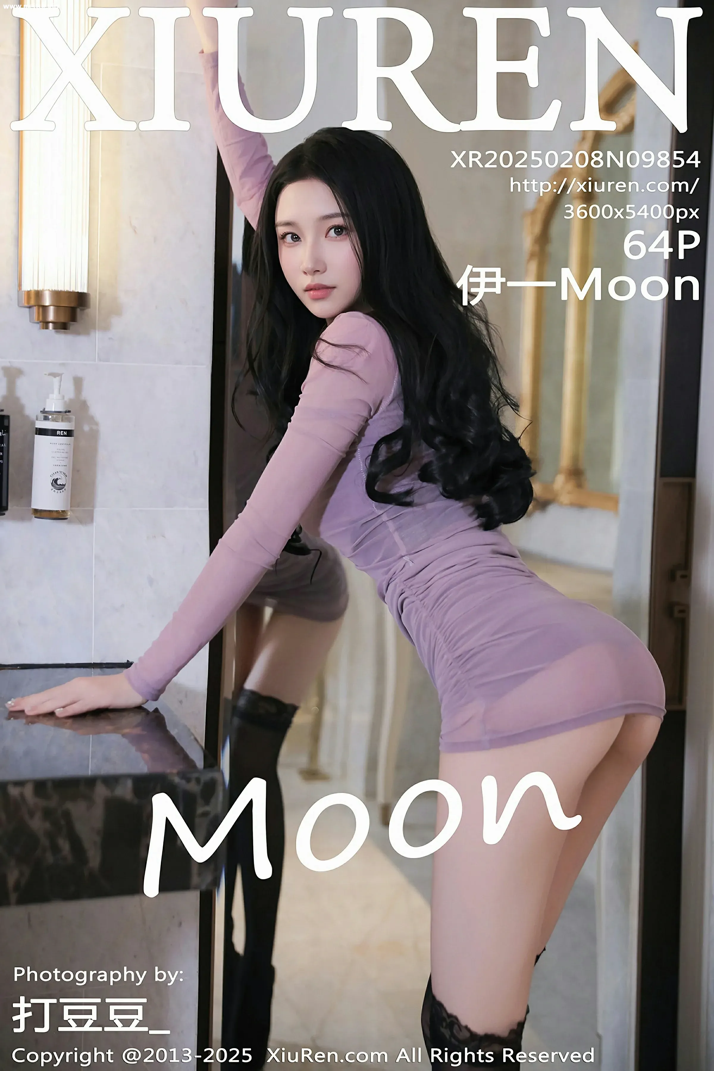 [XiuRen秀人网] 2025.02.08 No.9854 伊一Moon 紫色连衣裙黑色比基尼性感写真 [64+1P]-美腿之家
