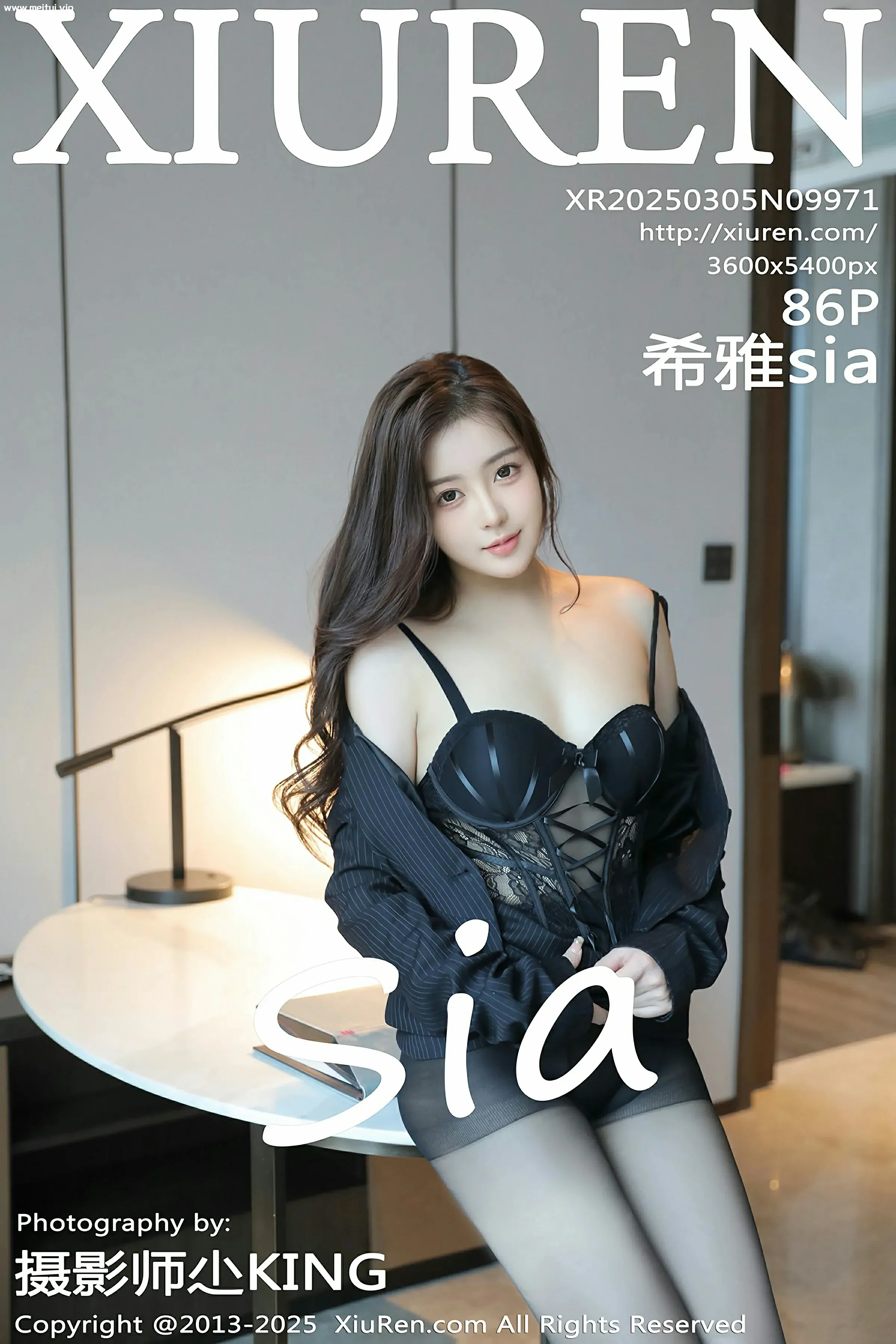 [XiuRen秀人网] 2025.03.05 No.9971 希雅sia 黑色OL服饰 魅惑黑丝 性感写真 [86+1P]-美腿之家