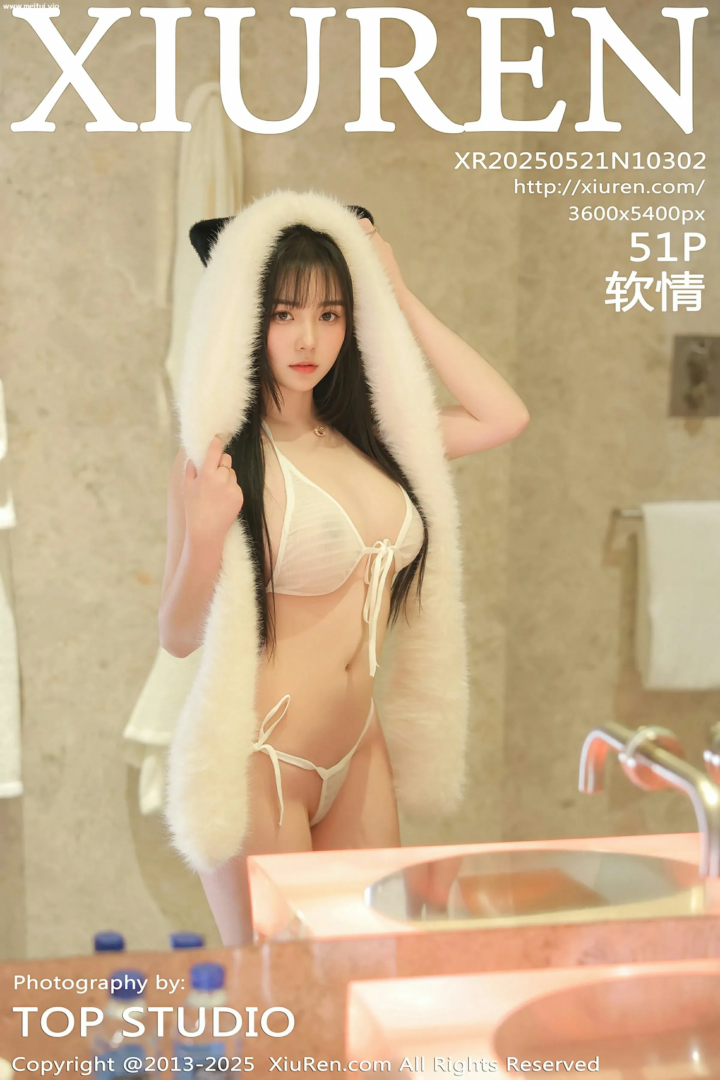 [XiuRen秀人网] 2025.05.21 No.10302 软情 白色情趣内衣 白色丝袜 性感写真 [68+1P]-美腿之家
