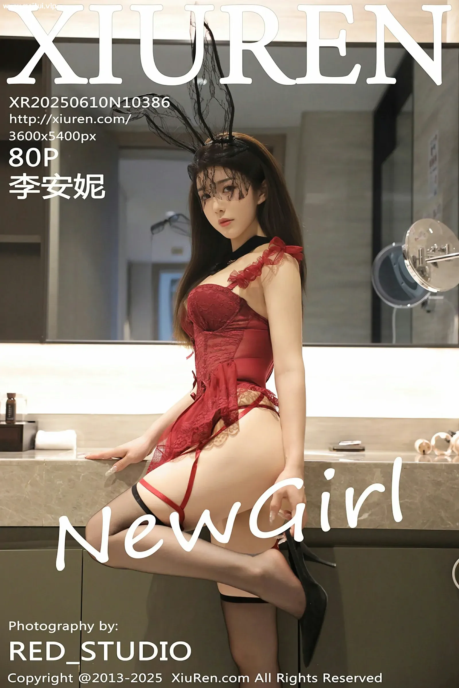 [XiuRen秀人网] 2025.06.10 No.10386 李安妮 新人写真 性感连衣短裙 白色丝袜 [80+1P]-美腿之家