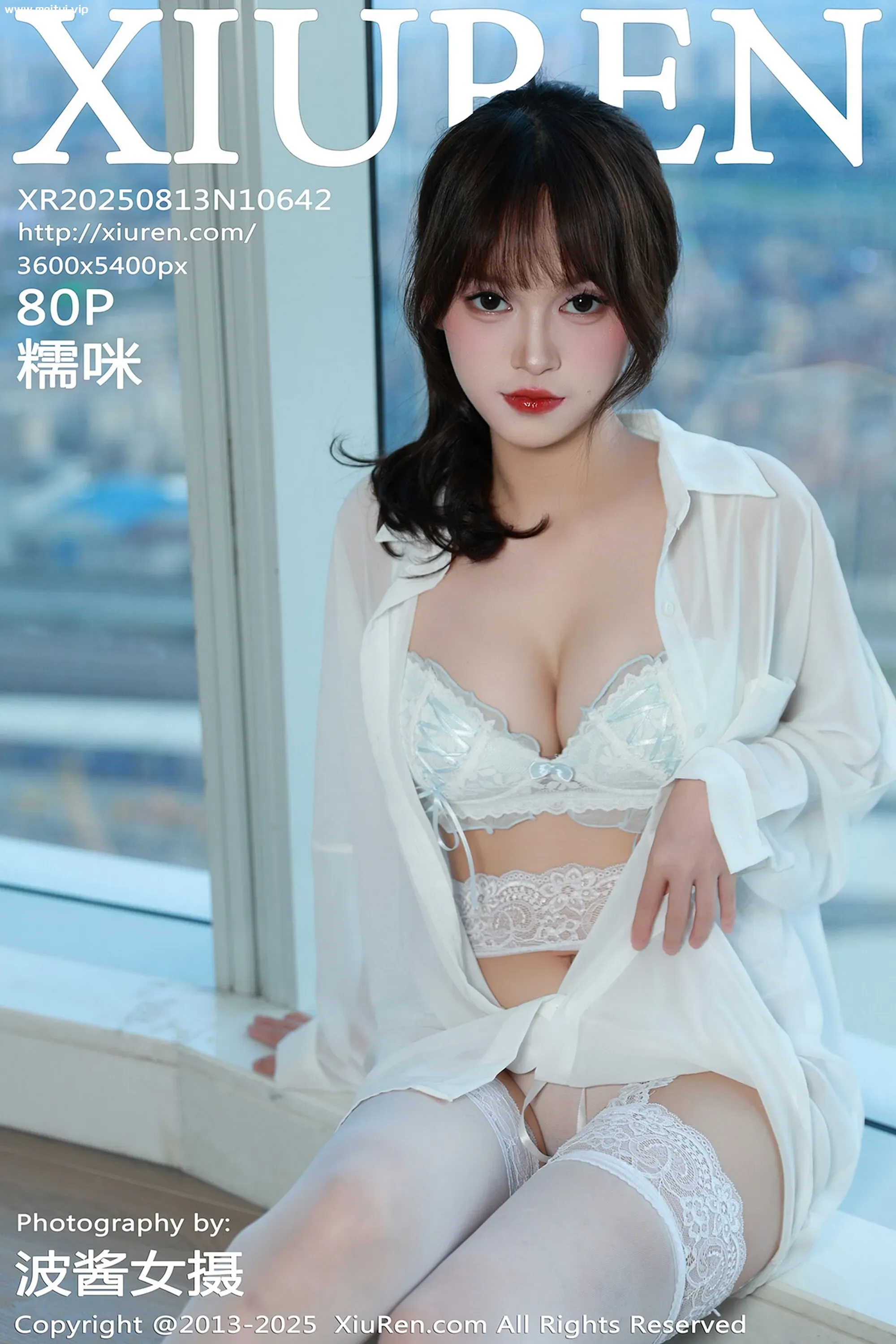 [XiuRen秀人网] 2025.08.13 No.10642 糯咪 白色衬衫 白色丝袜 性感写真 [80+1P]-美腿之家