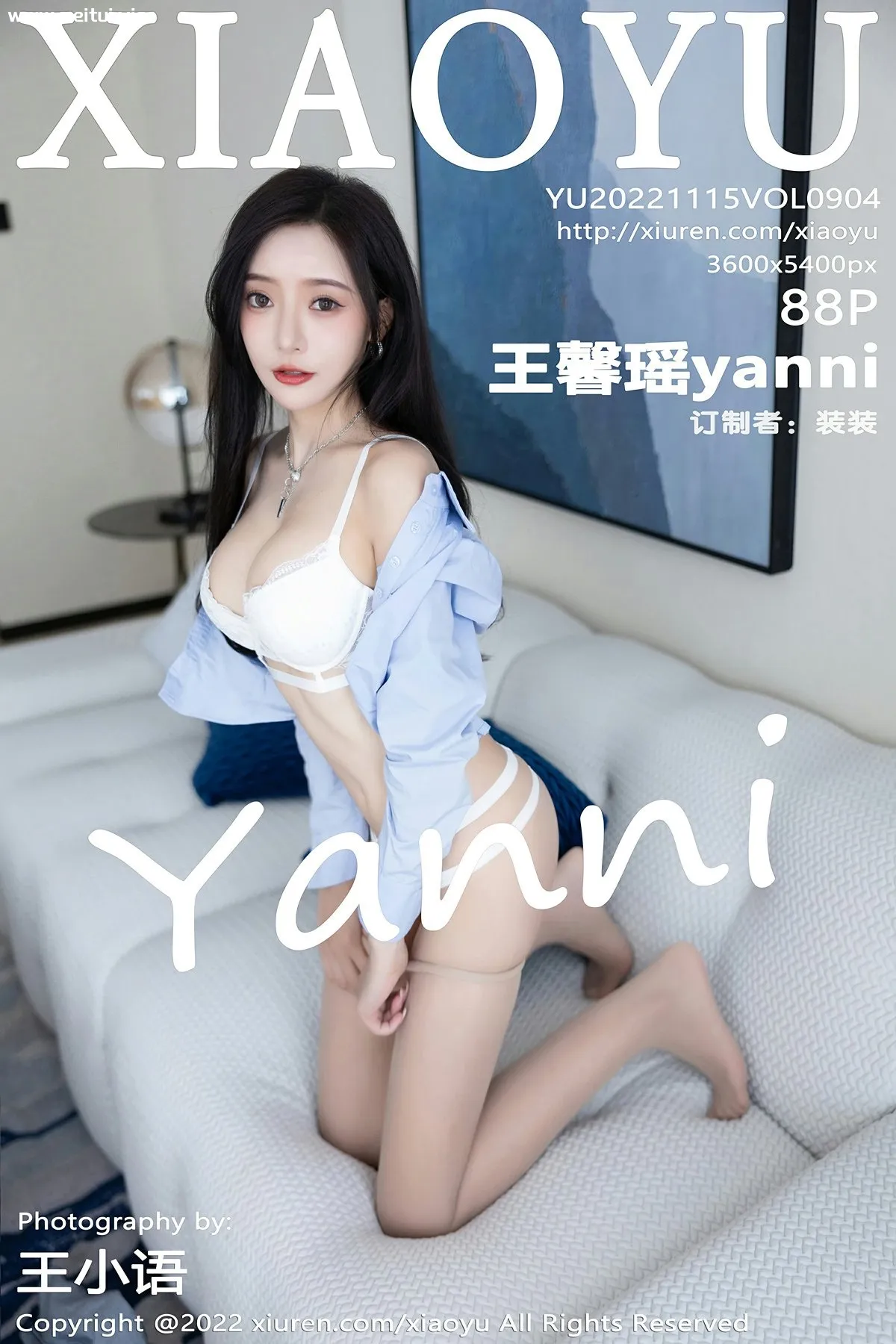 [XIAOYU语画界] 2022.11.15 VOL.904 王馨瑶yanni 性感白色内衣 杭州旅拍写真 [88+1P]-美腿之家