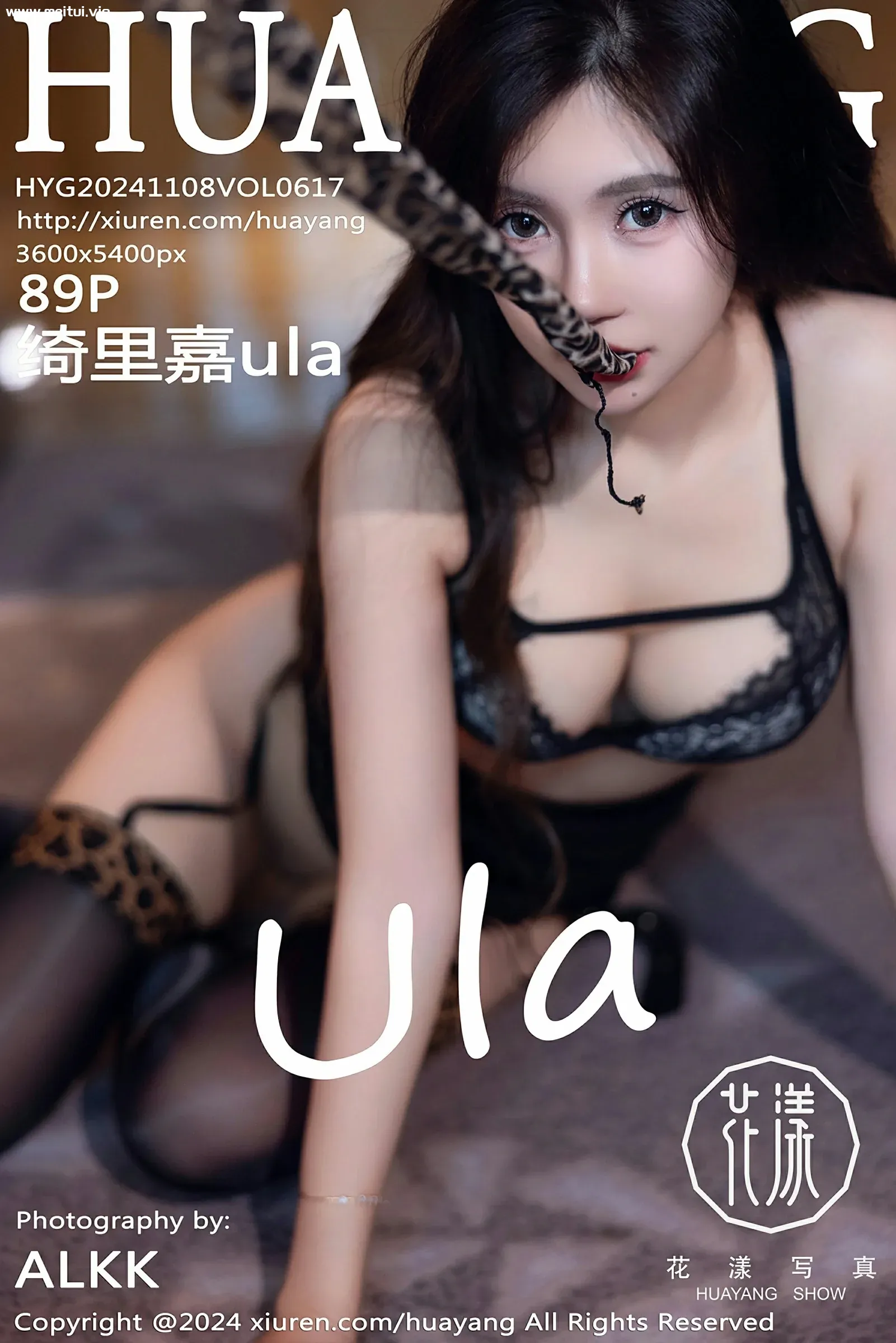[HuaYang花漾写真] 2024.11.08 VOL.617 绮里嘉ula 豹纹魅惑黑丝 重庆旅拍写真 [89+1P]-美腿之家