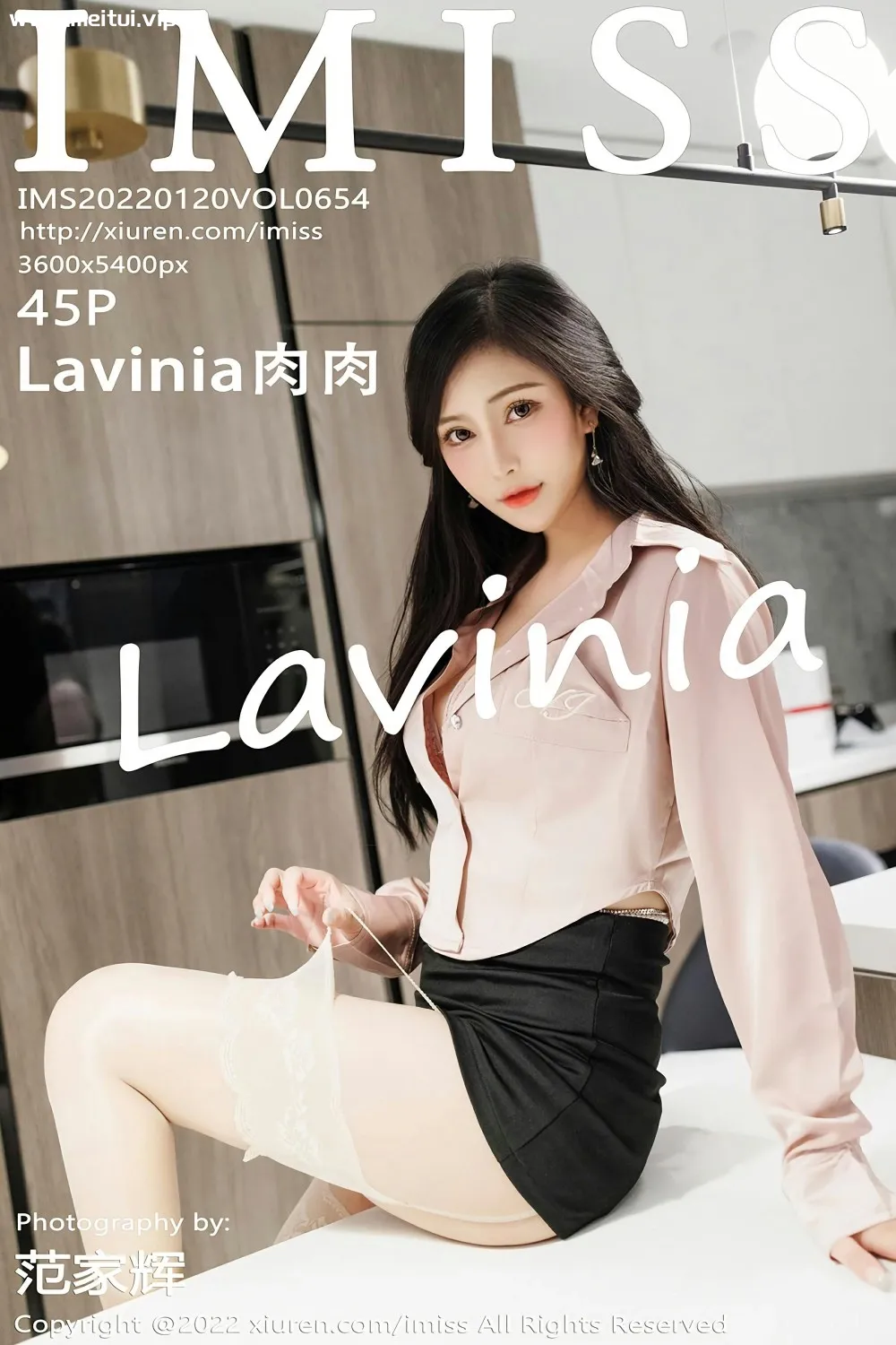 [IMISS爱蜜社] 2022.01.20 VOL.654 Lavinia肉肉 精致粉色内衣 性感写真 [45+1P]-美腿之家
