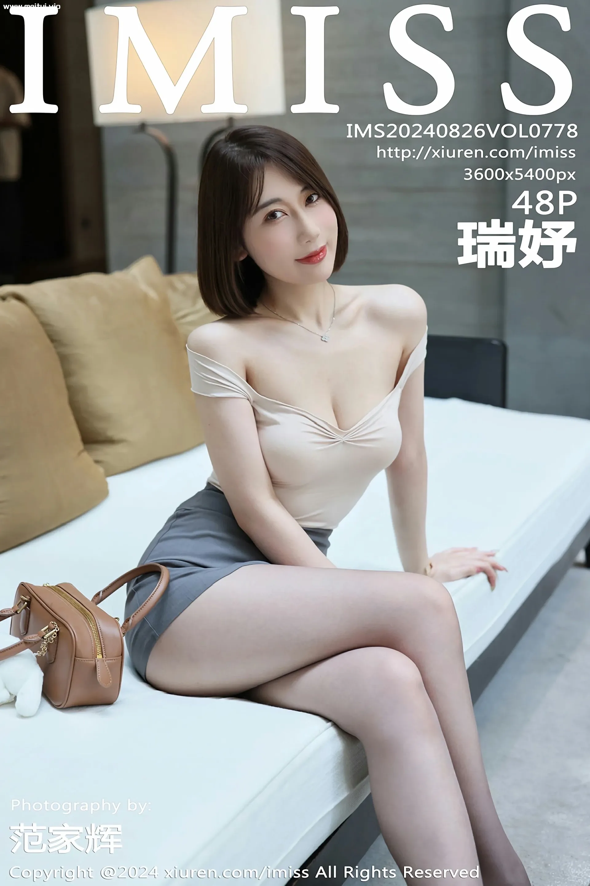 [IMISS爱蜜社] 2024.08.26 VOL.778 瑞妤 浅色上衣 魅惑黑丝 性感写真 [48+1P]-美腿之家
