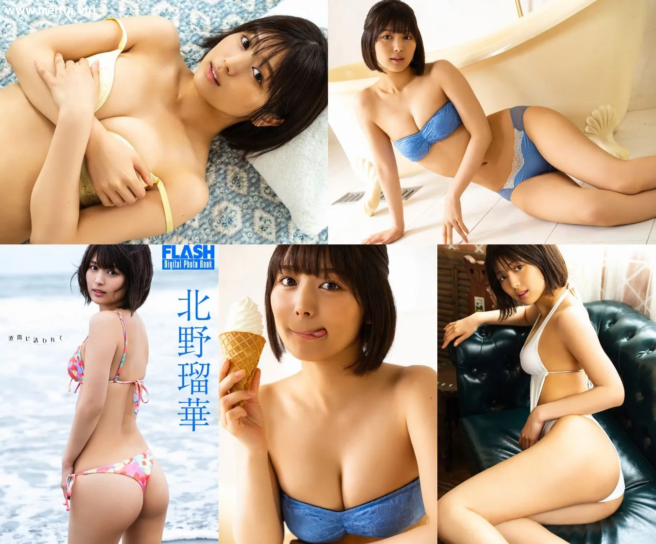 北野瑠华写真集「波間に誘われて」北野瑠華 84P-美腿之家