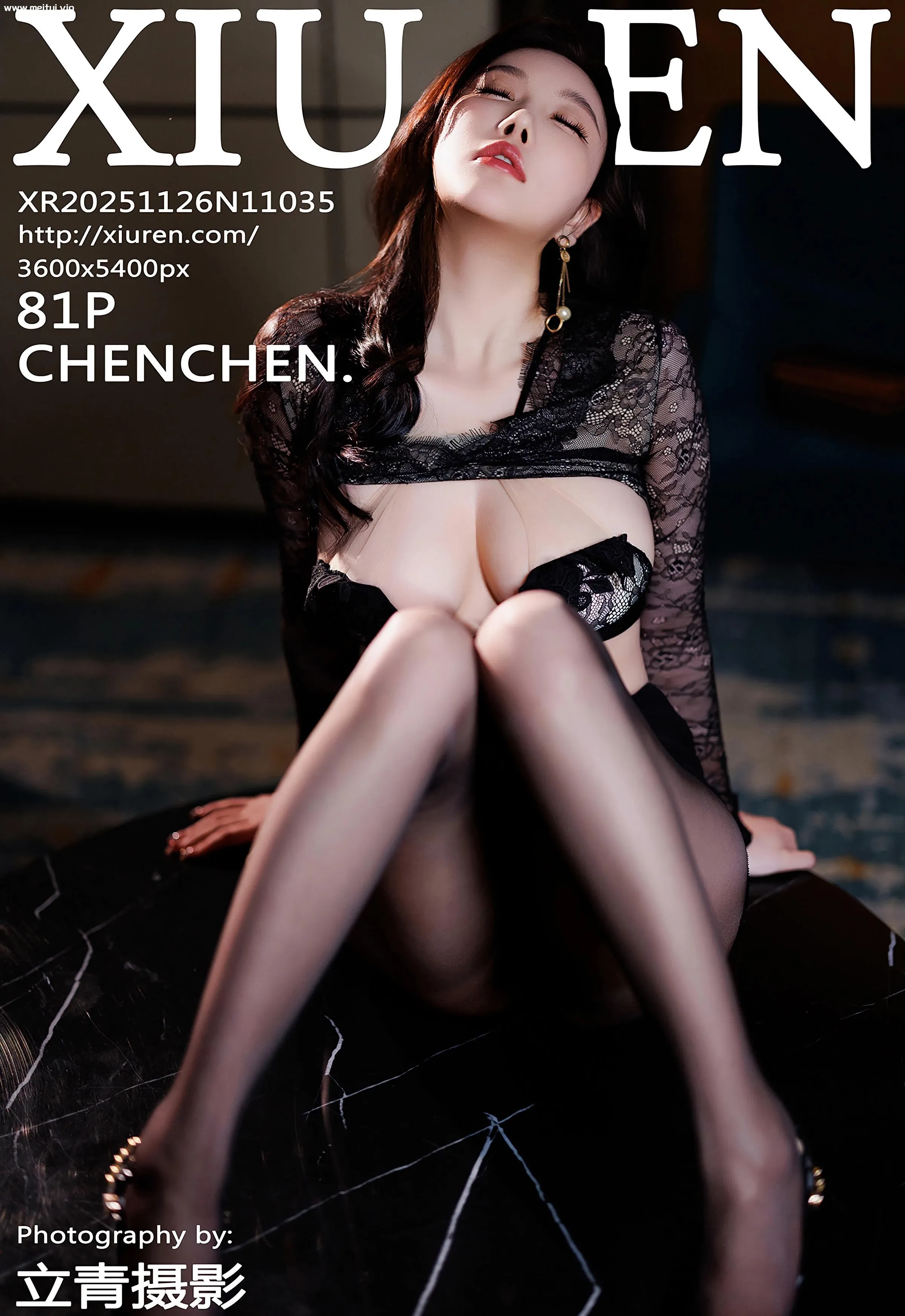 [XiuRen秀人网] 2025.11.26 No.11035 杨晨晨 性感黑色情趣内衣 西安旅拍写真 [81+1P]-美腿之家